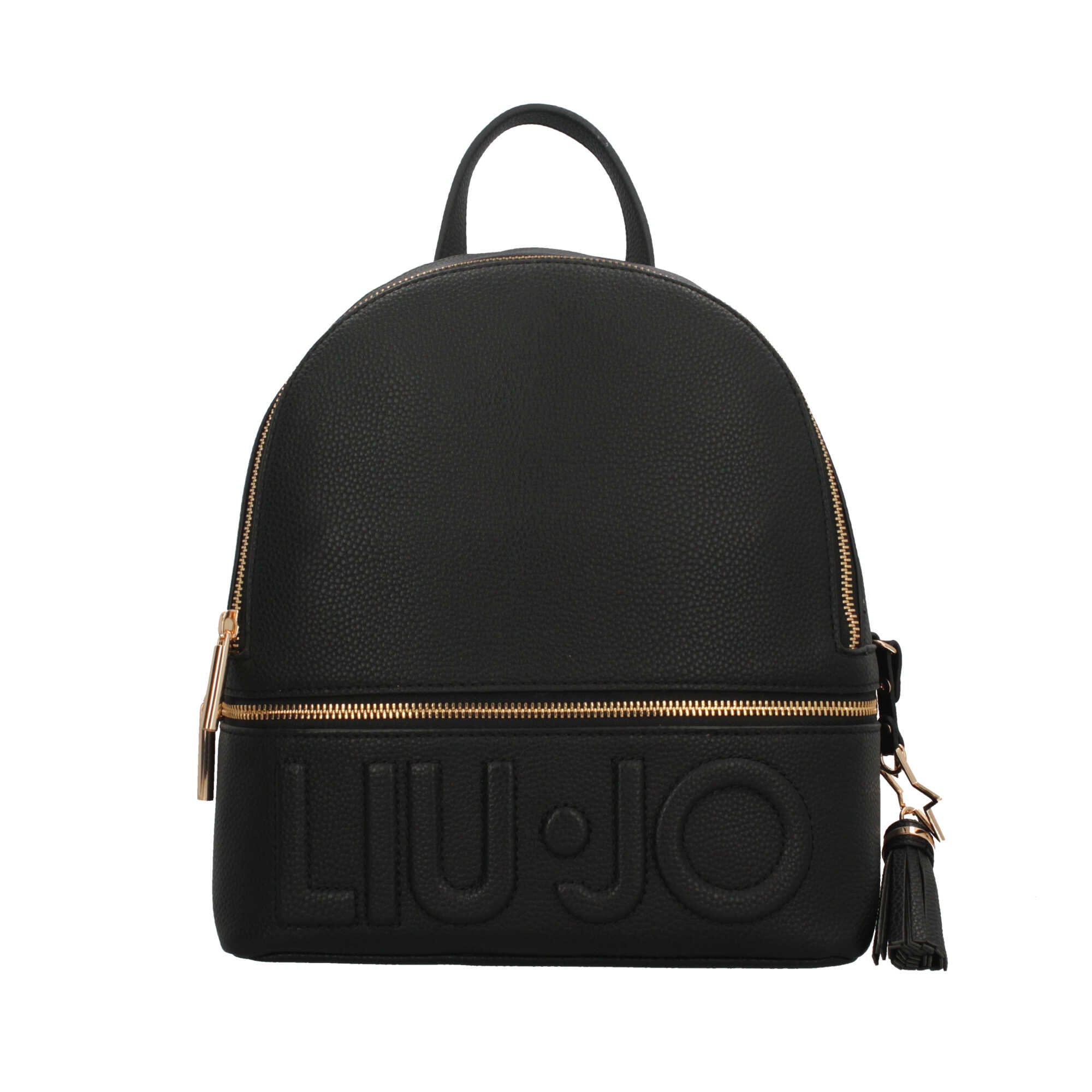 Zaino Donna Liu Jo con Logo in Rilievo e Charm Decorativo Nero TU | Giò Fashion