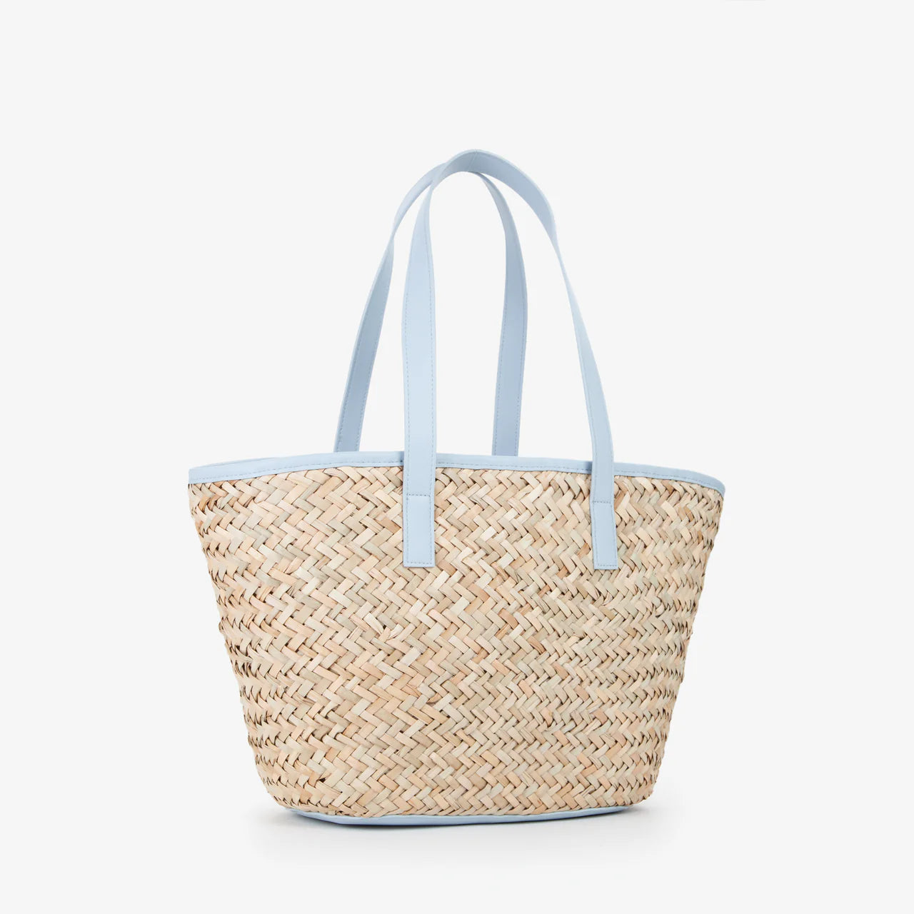 Borsa shopping Valentino in paglia con logo frontale