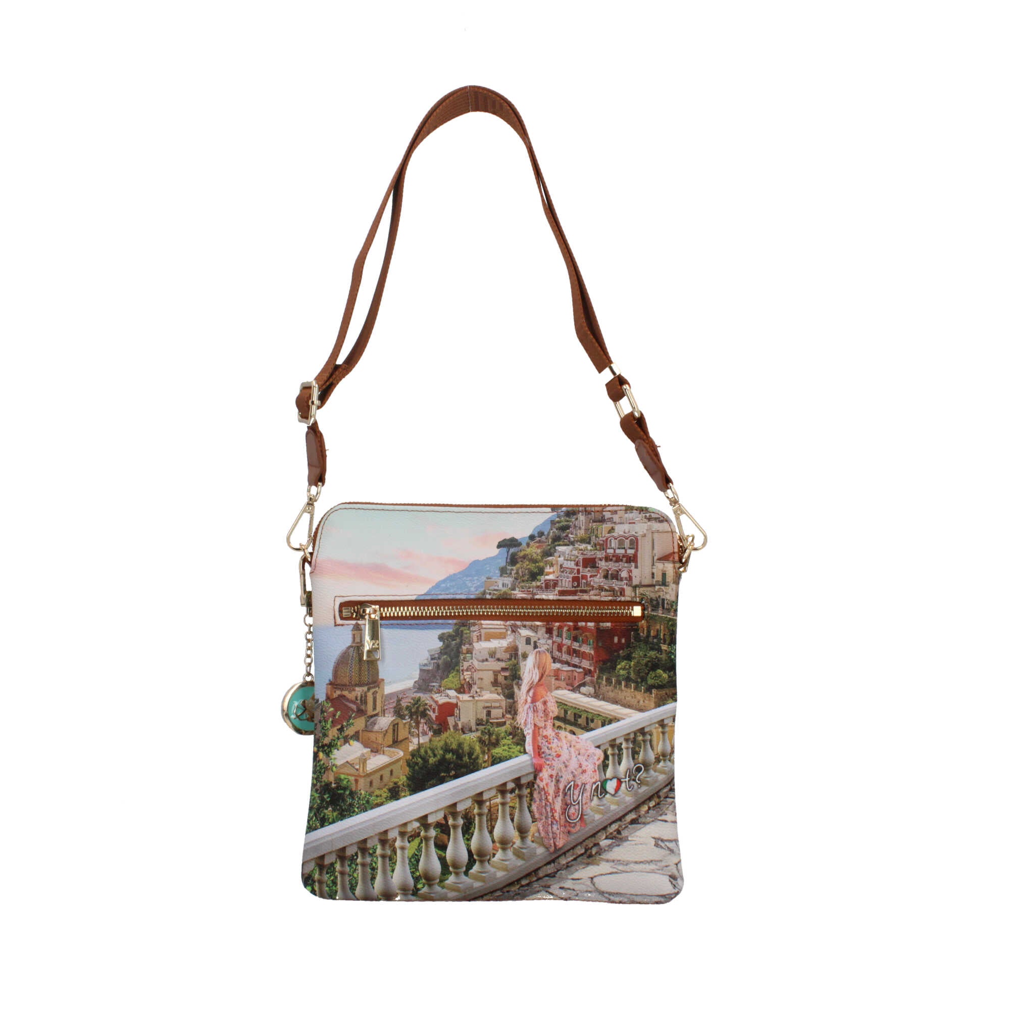 Borsa a tracolla Y not con città