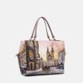 Ynot borsa Boston con doppi manici