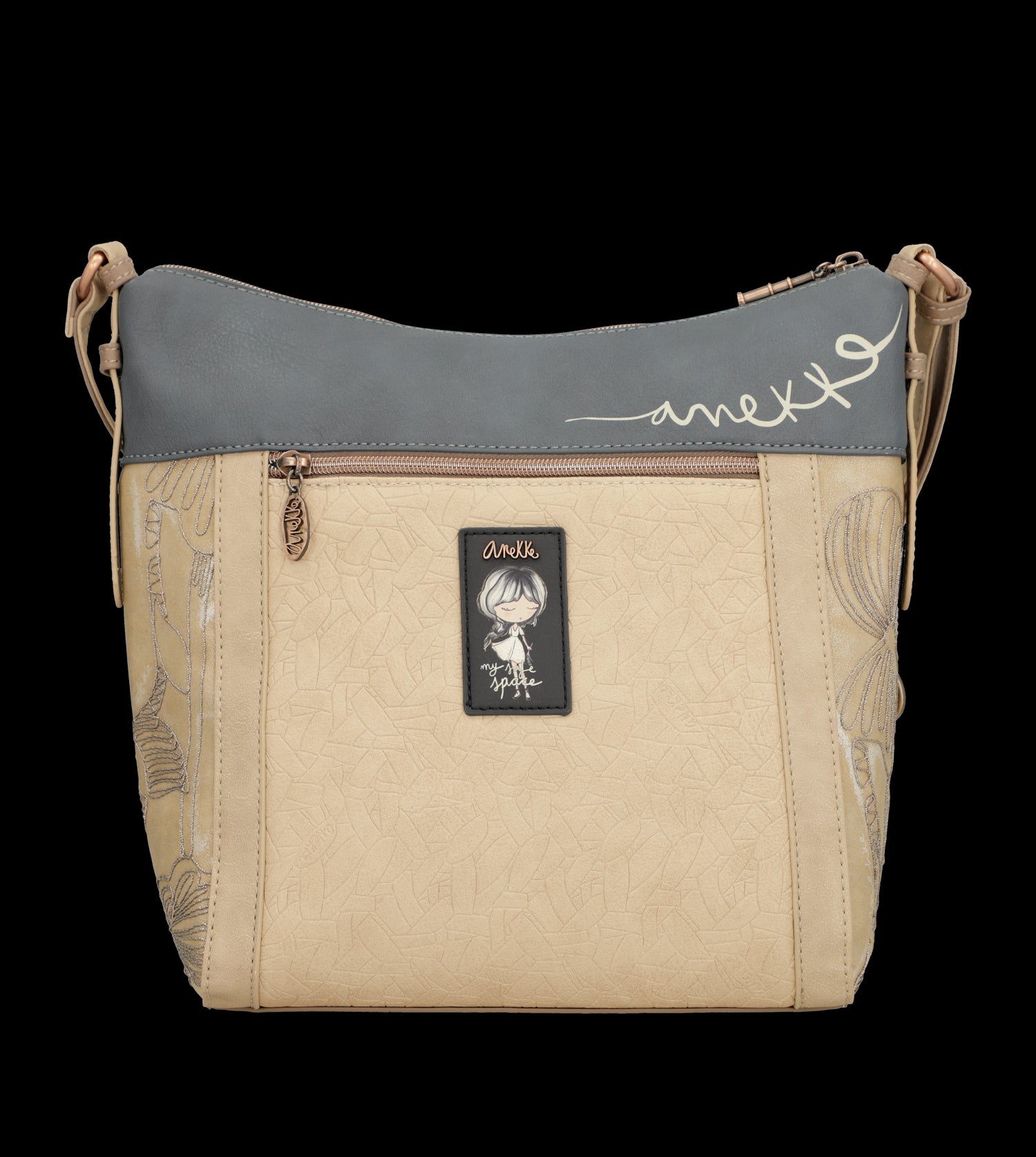 Borsa a tracolla Anekke elegante e capiente con tasca frontale