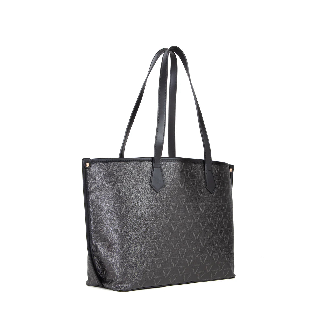 Shopper Valentino con stampa monogram e manici lunghi