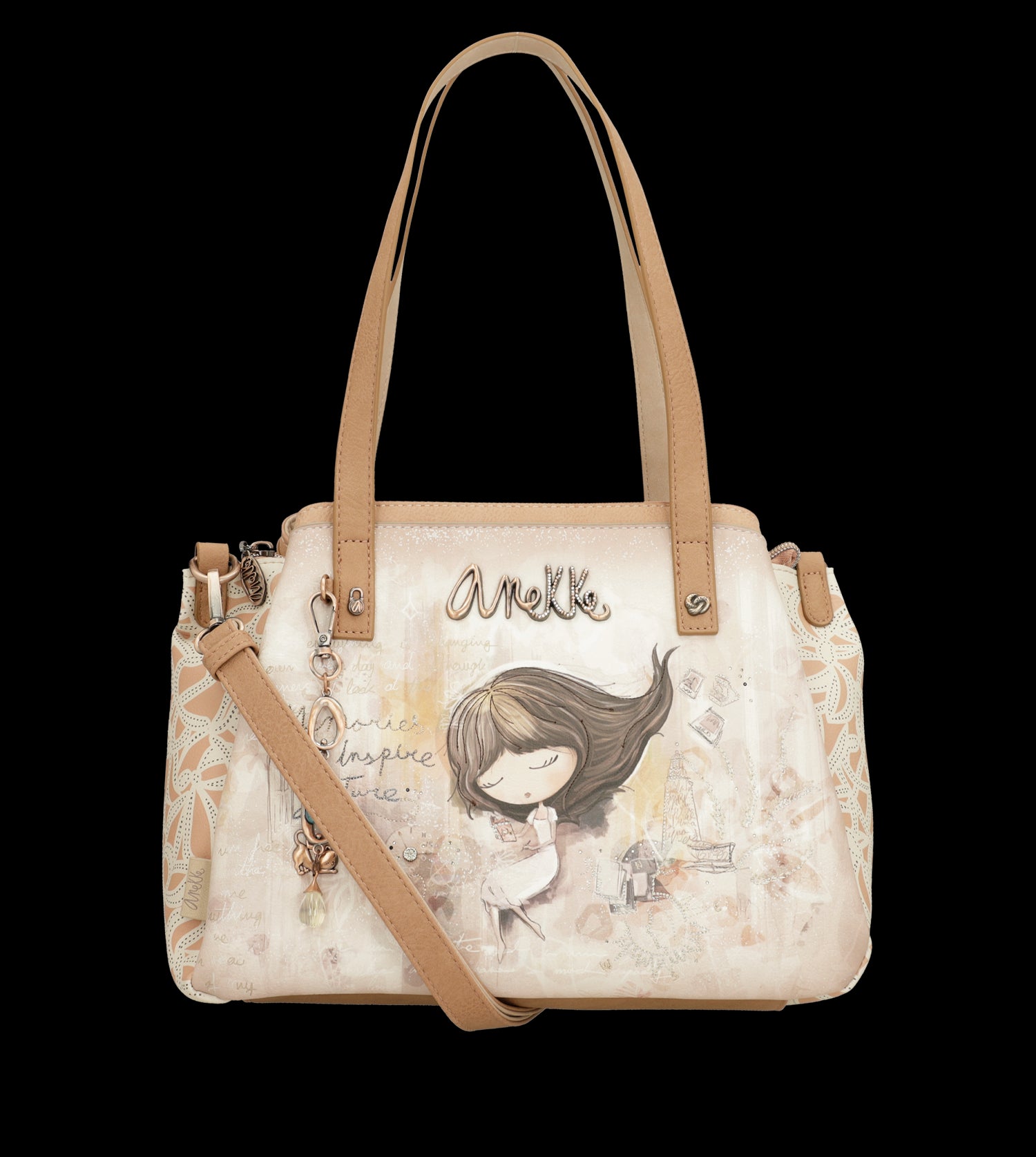 Borsa Anekke elegante e versatile con doppio manico e tracolla