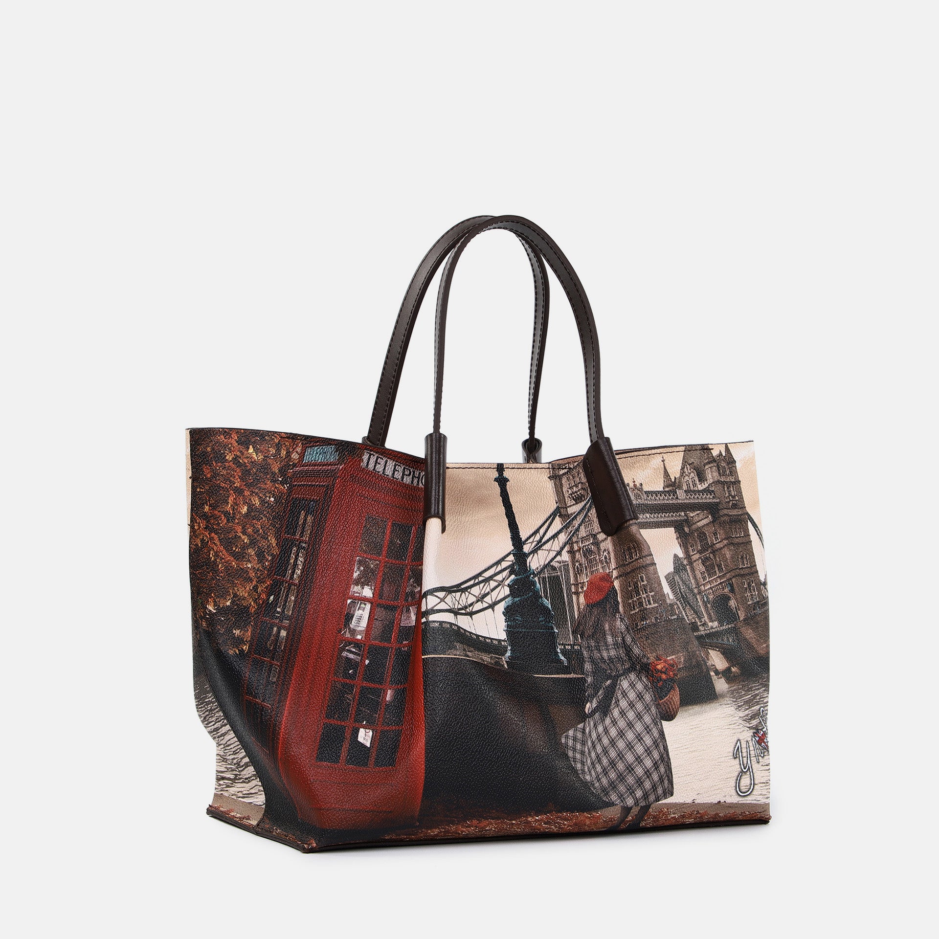 Ynot shopping bag con doppi manici