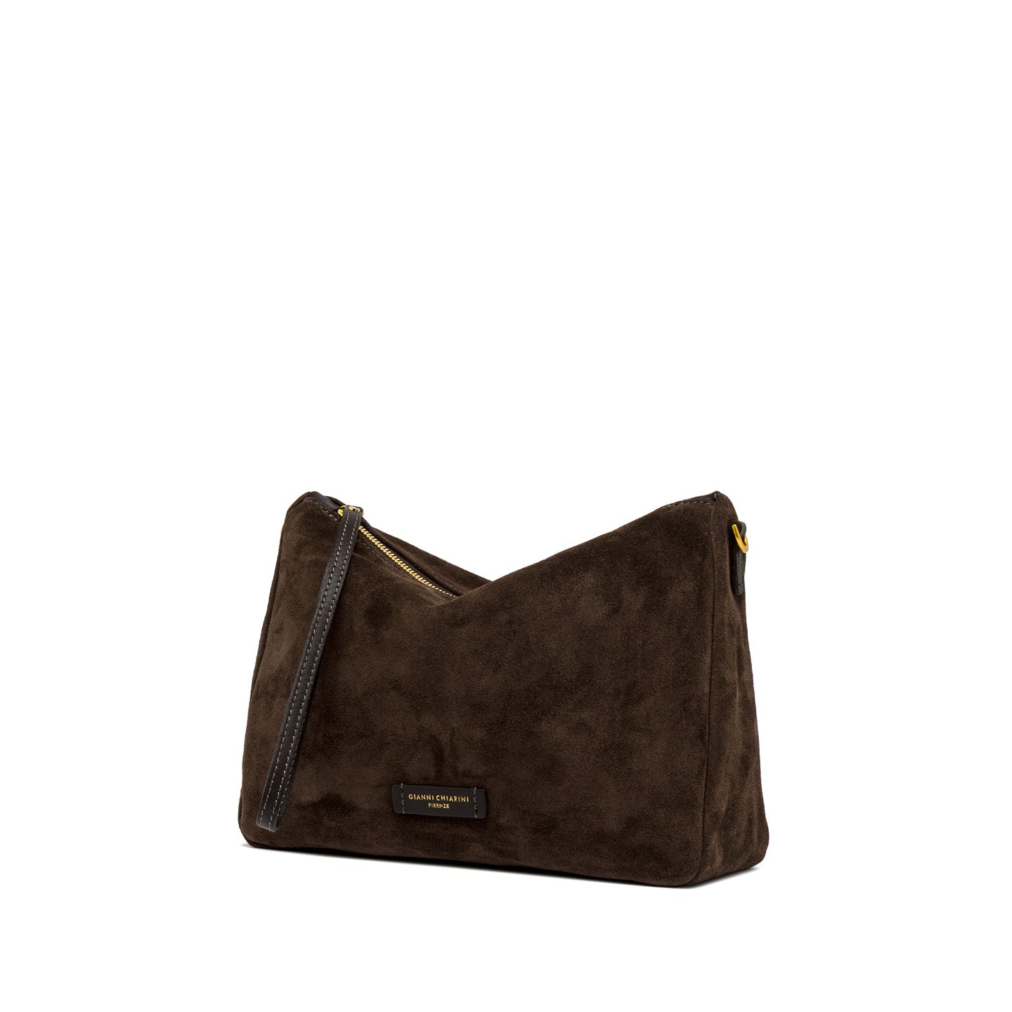 Gianni Chiarini Nora Pouch borsa in pelle scamosciata con tracolla removibile