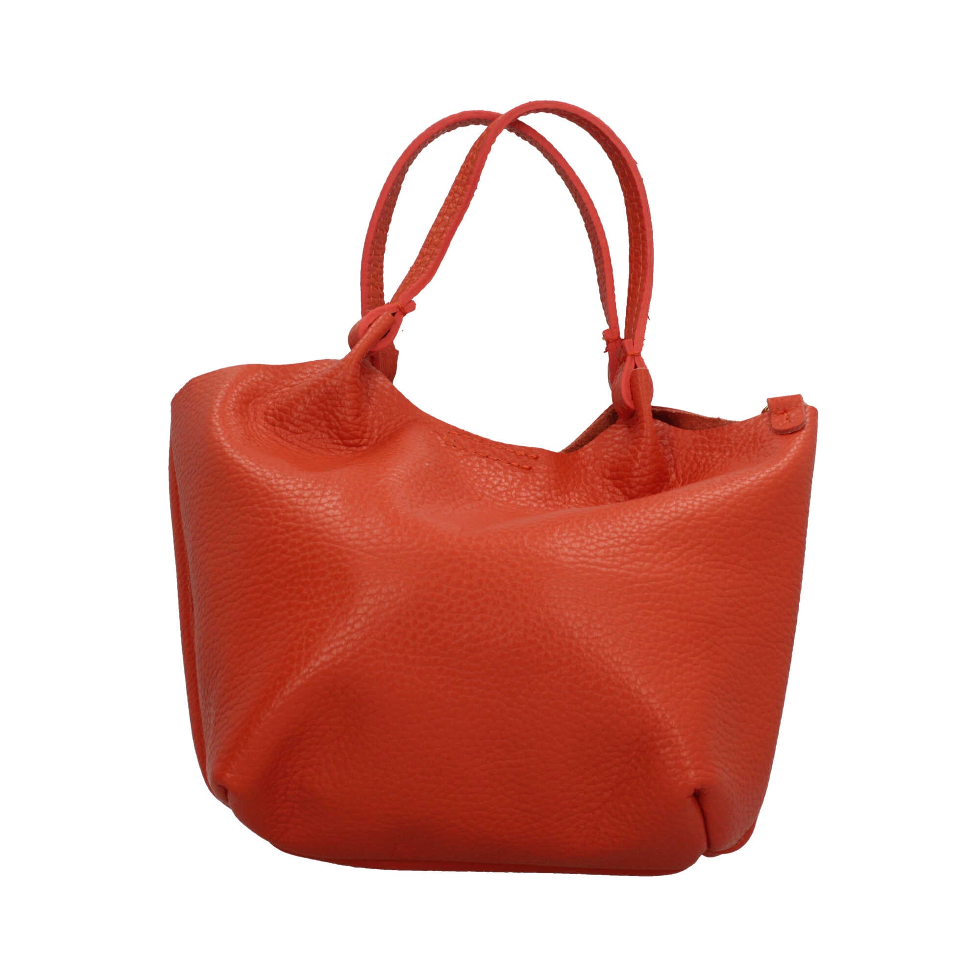 Borsa a mano in pelle martellata Made in Italy dal design versatile