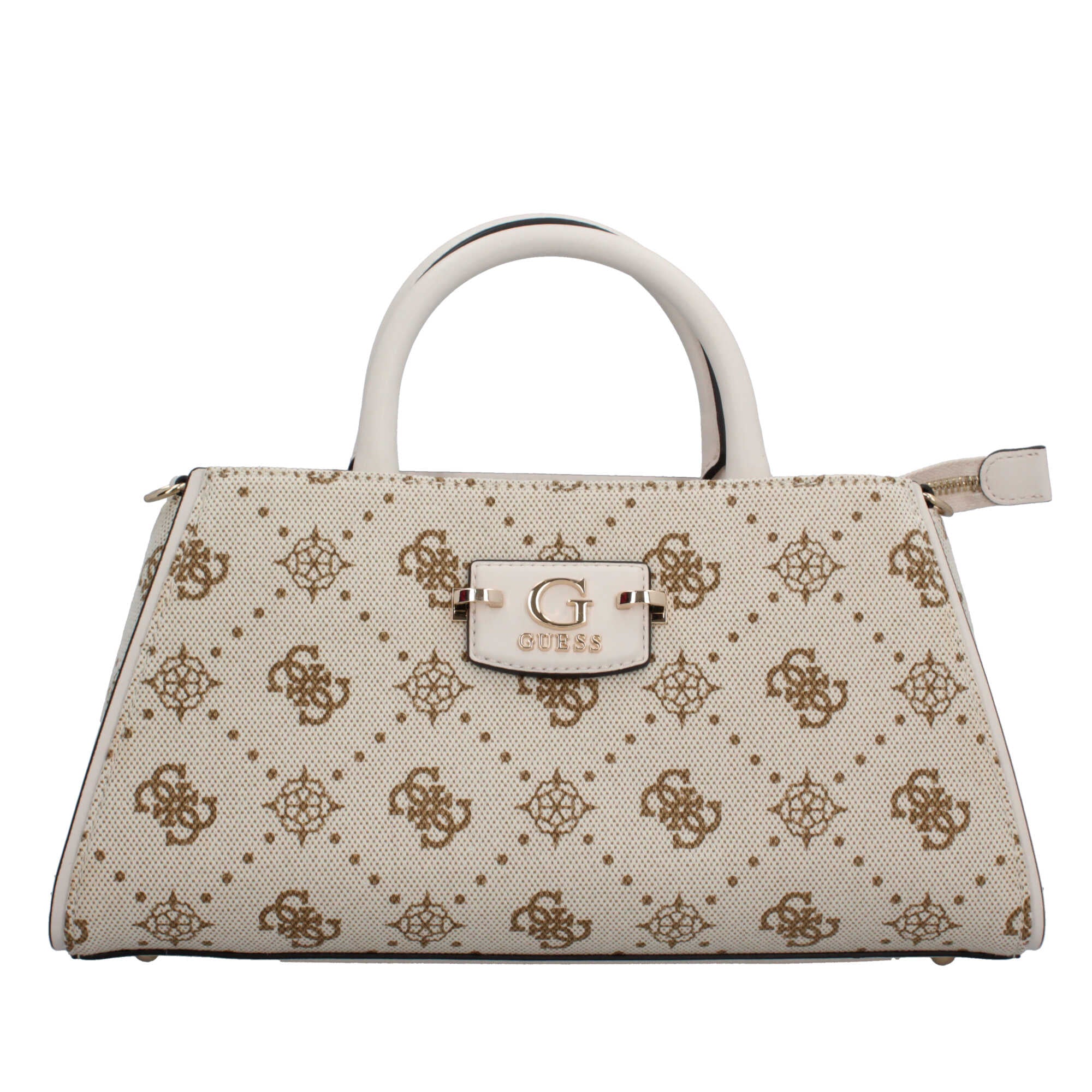 Borsa a mano logata con tracolla removibile Guess Beige TU | Giò Fashion