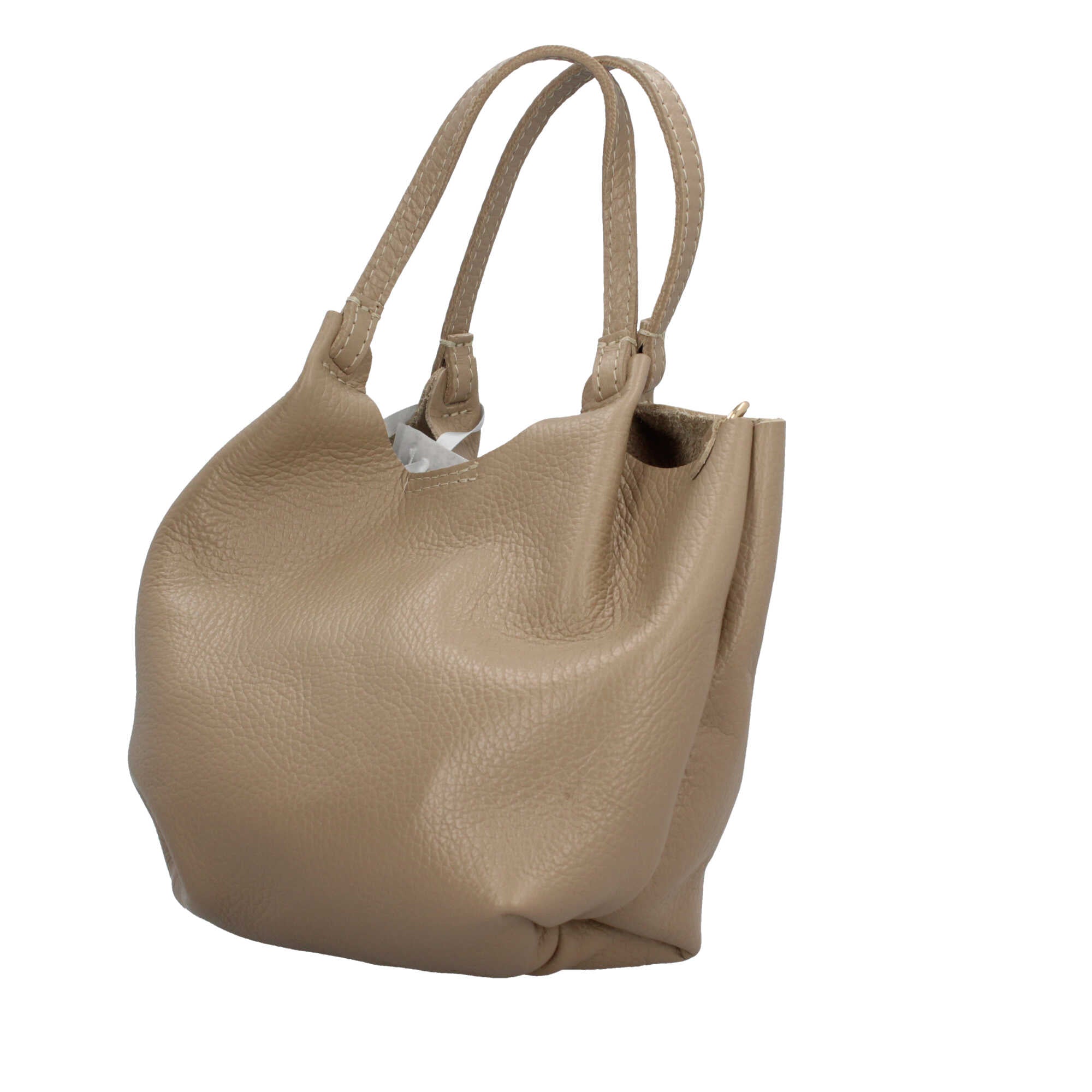 Borsa a mano in pelle martellata Made in Italy dal design versatile