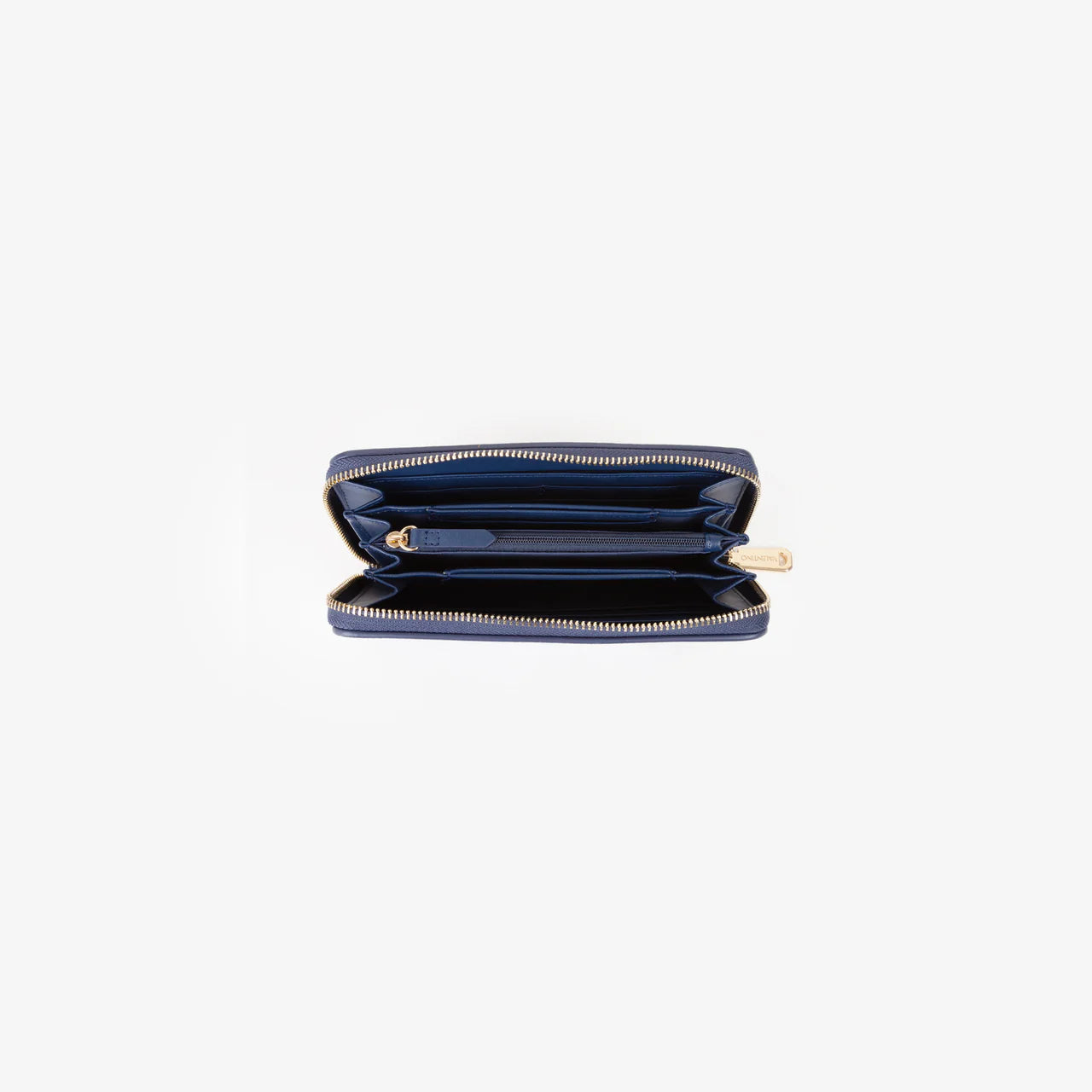 Valentino portafoglio donna zip around elegante e capiente BLU SCURO TU | Giò Fashion