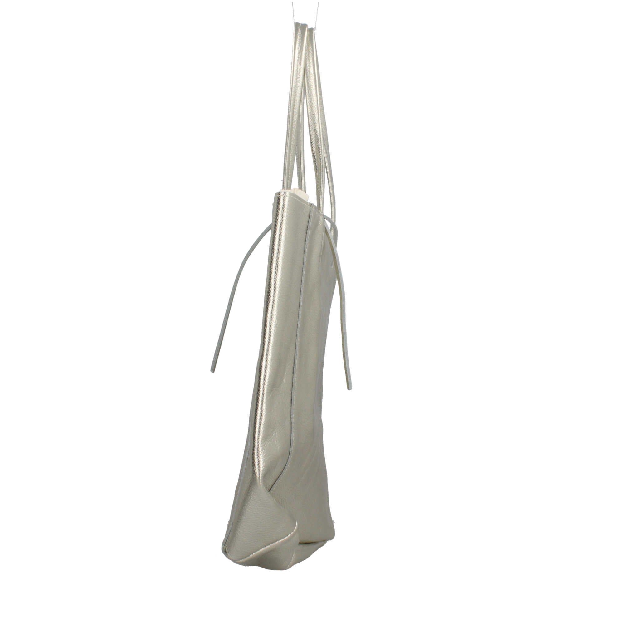 Shopper in pelle martellata Made in Italy dal design essenziale