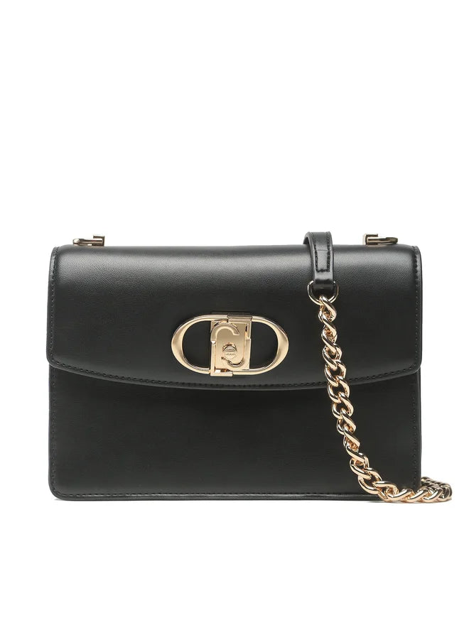 Borsa a tracolla Liu Jo elegante con catena dorata Nero TU | Giò Fashion