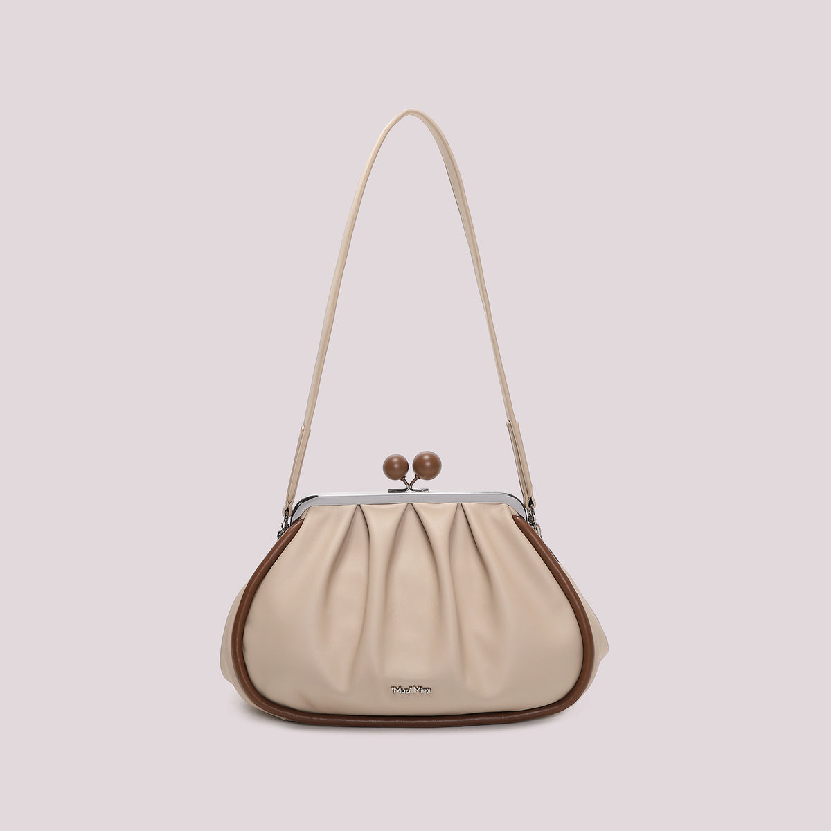 Borsa Clutch Donna Mimi Mua Morbida con Chiusura a Sfere