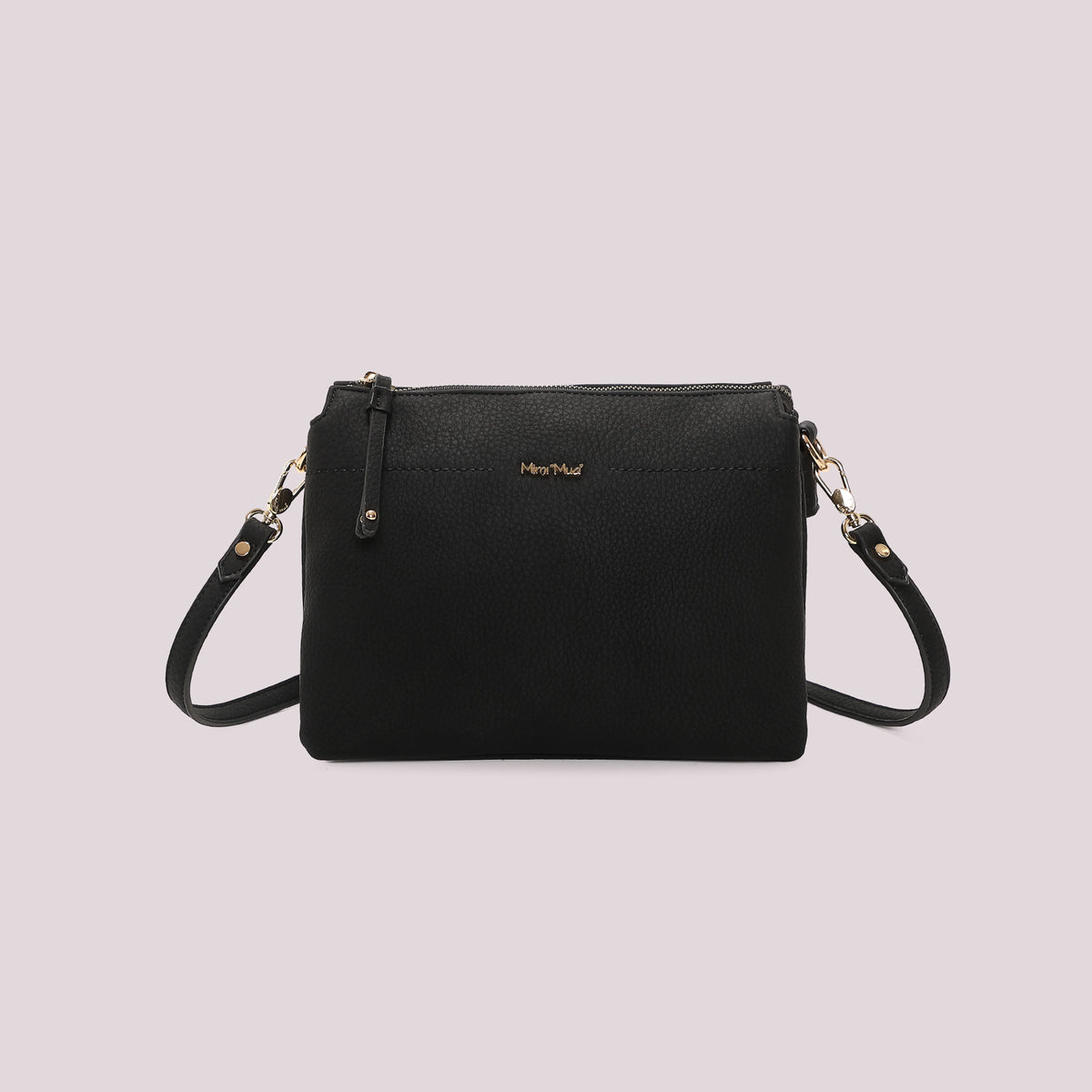 Borsa a Tracolla Donna Mimi Mua con Fianchi Effetto Camoscio