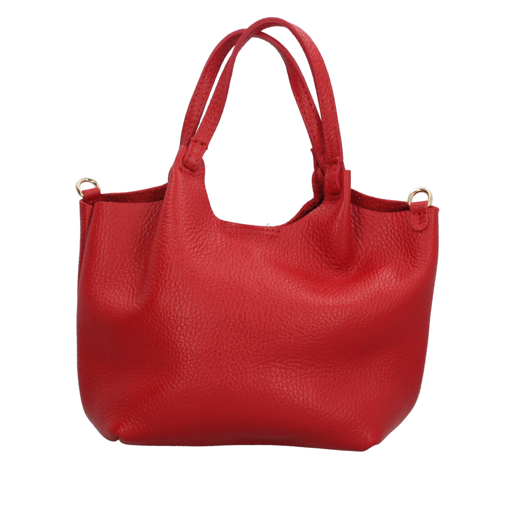 Borsa a mano in pelle martellata Made in Italy dal design versatile