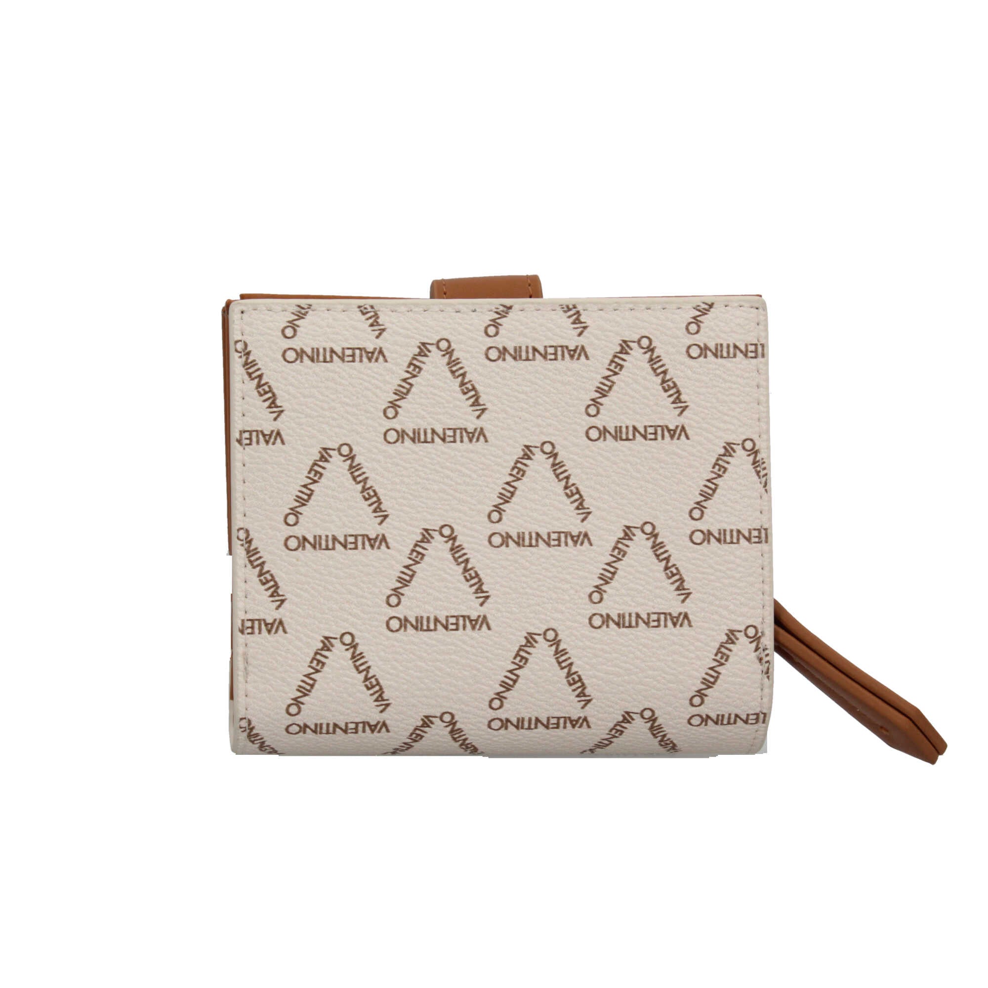 Valentino Portafoglio con logo e chiusura a scatto BIANCO/CUO TU | Giò Fashion
