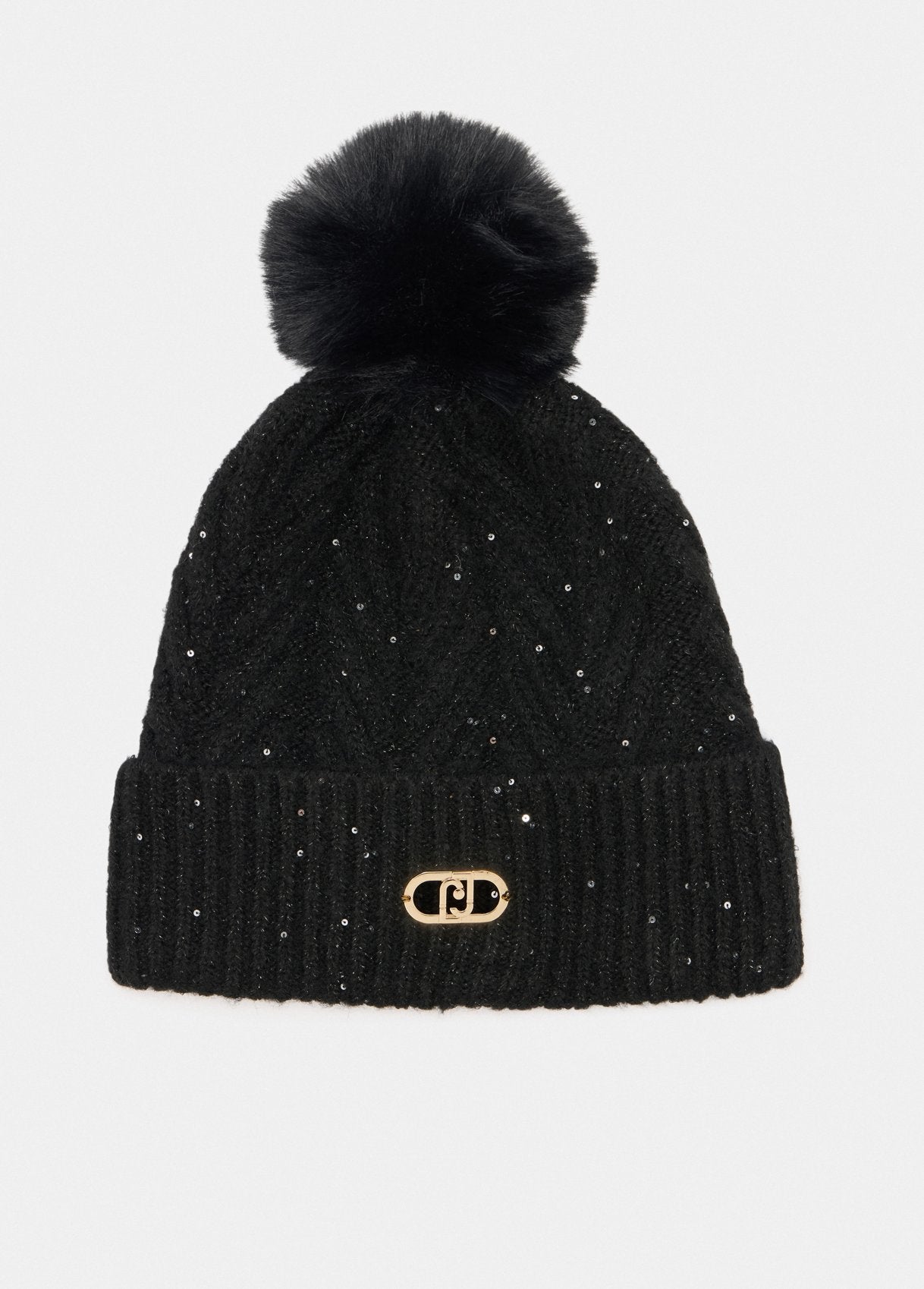 Cappello Liu Jo con pompon e dettagli luminosi