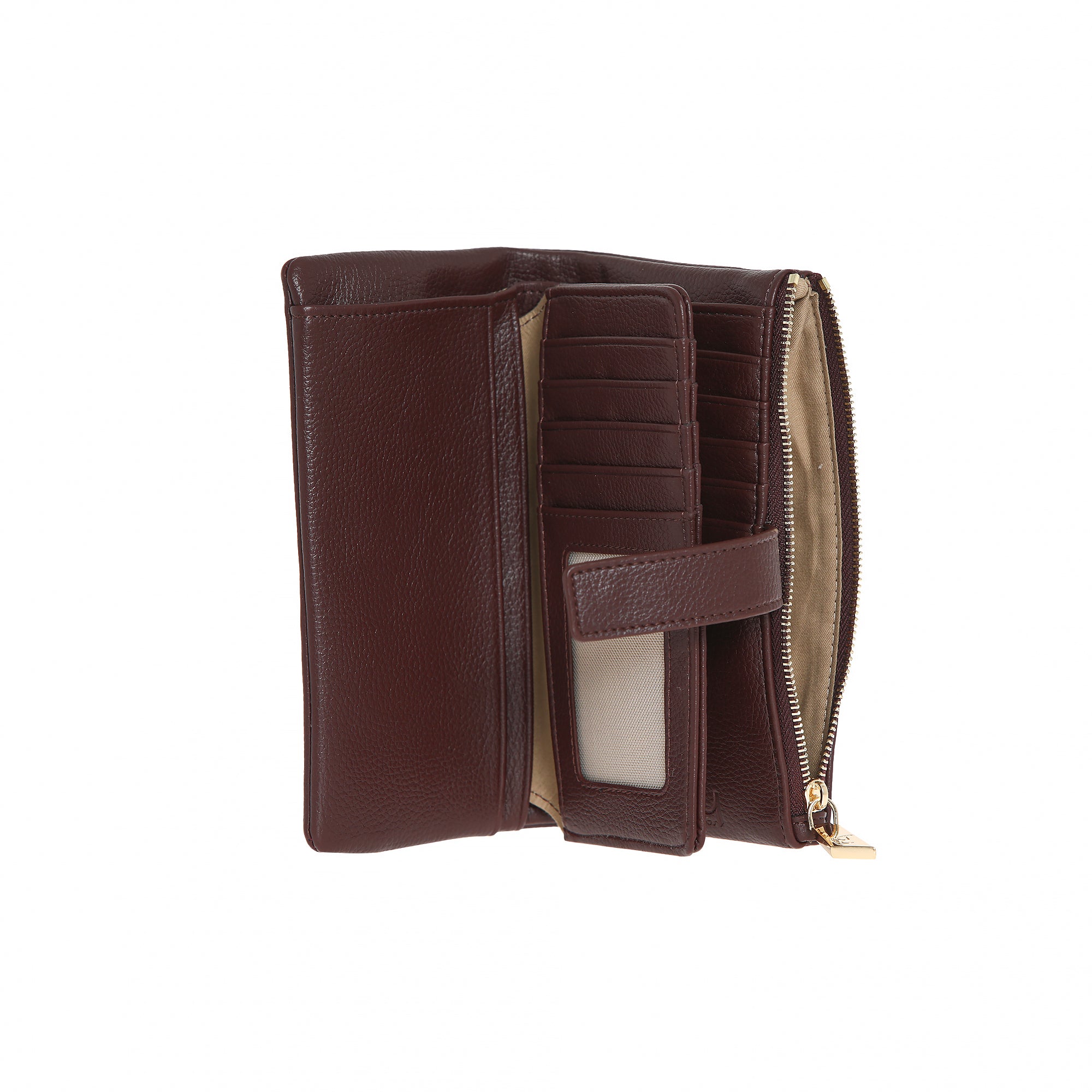 Portafoglio By Byblos con doppia zip e chiusura a bottone