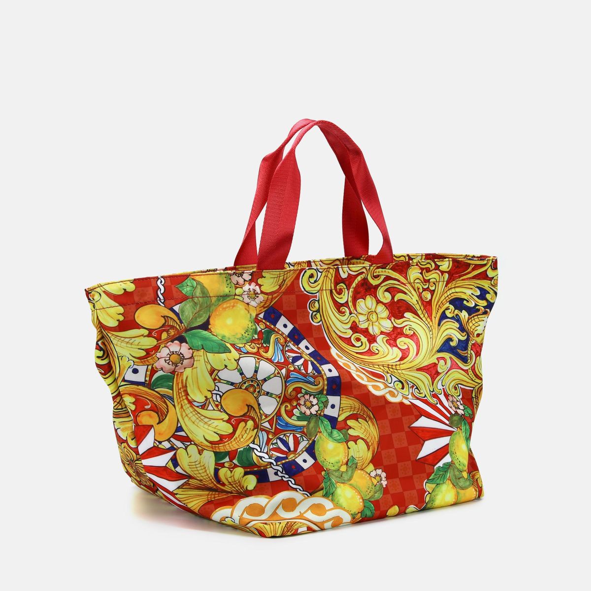 Borsa shopper grande Y Not stampa siciliana