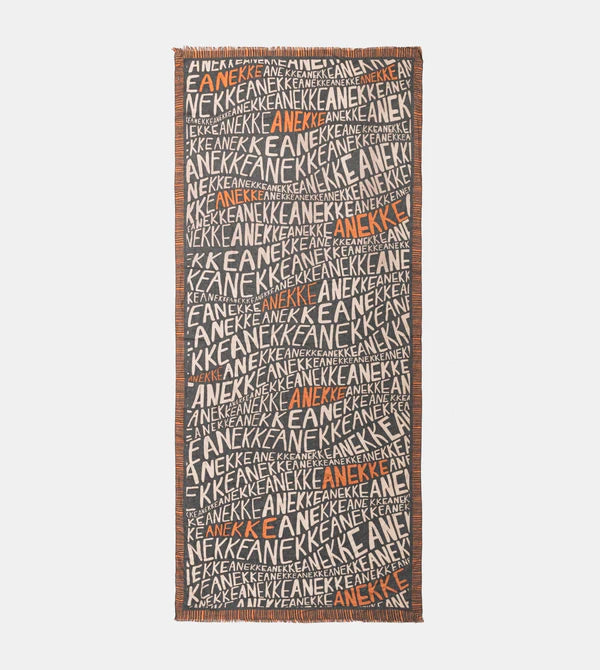 Sciarpa Anekke rettangolare con stampa logata