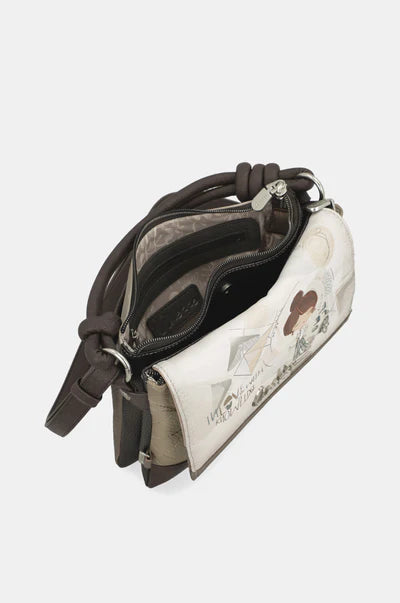 Borsa Anekke Donna a Mano con Tracolla Removibile e Chiusura Patta Marrone TU | Giò Fashion