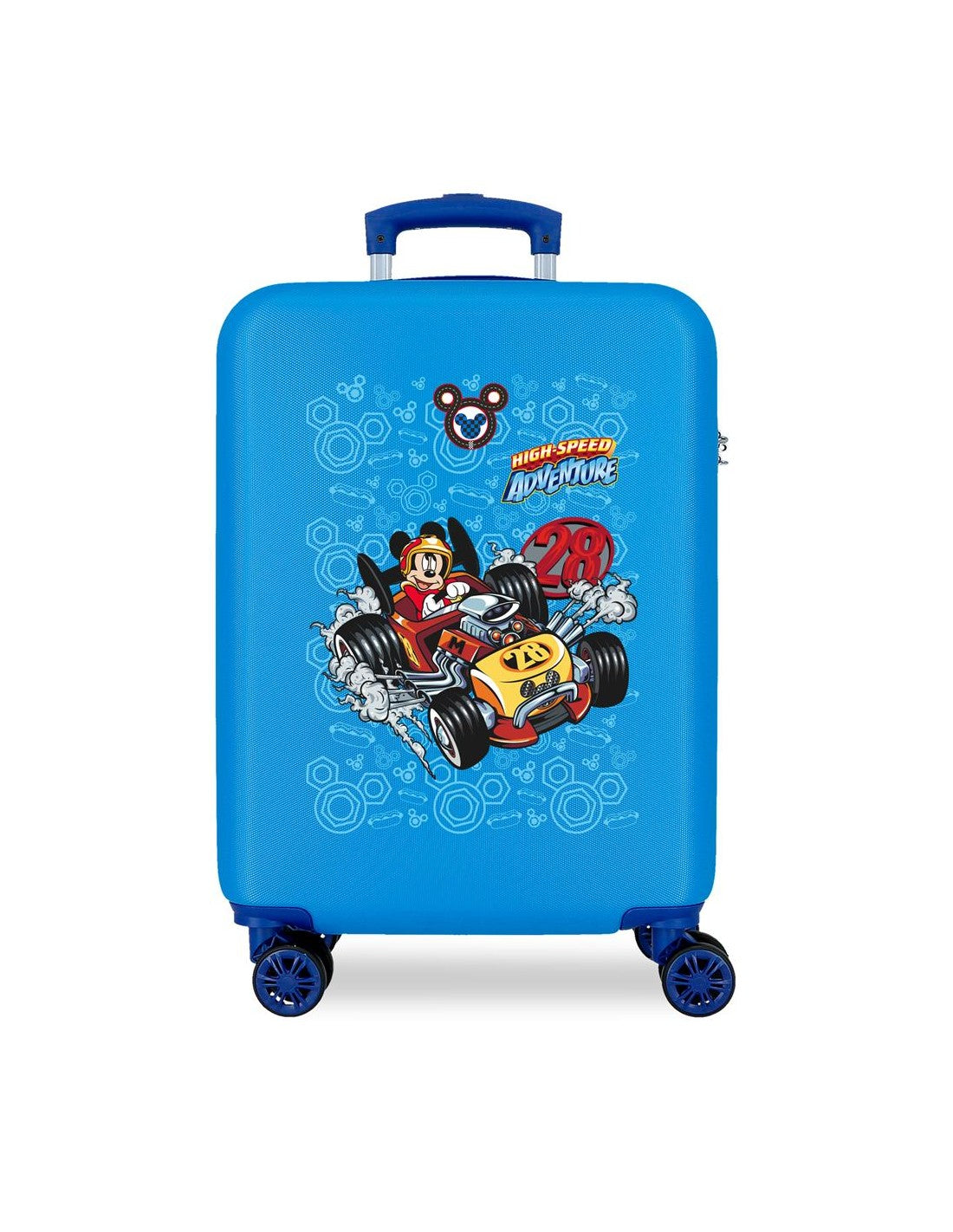 Disney Stitch Trolley Cabina 55 cm Valigia Rigida in ABS 42 Litri