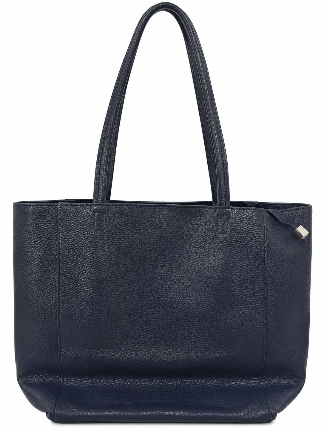 Borsa Shopper in Vera Pelle con Fiocco Decorativo