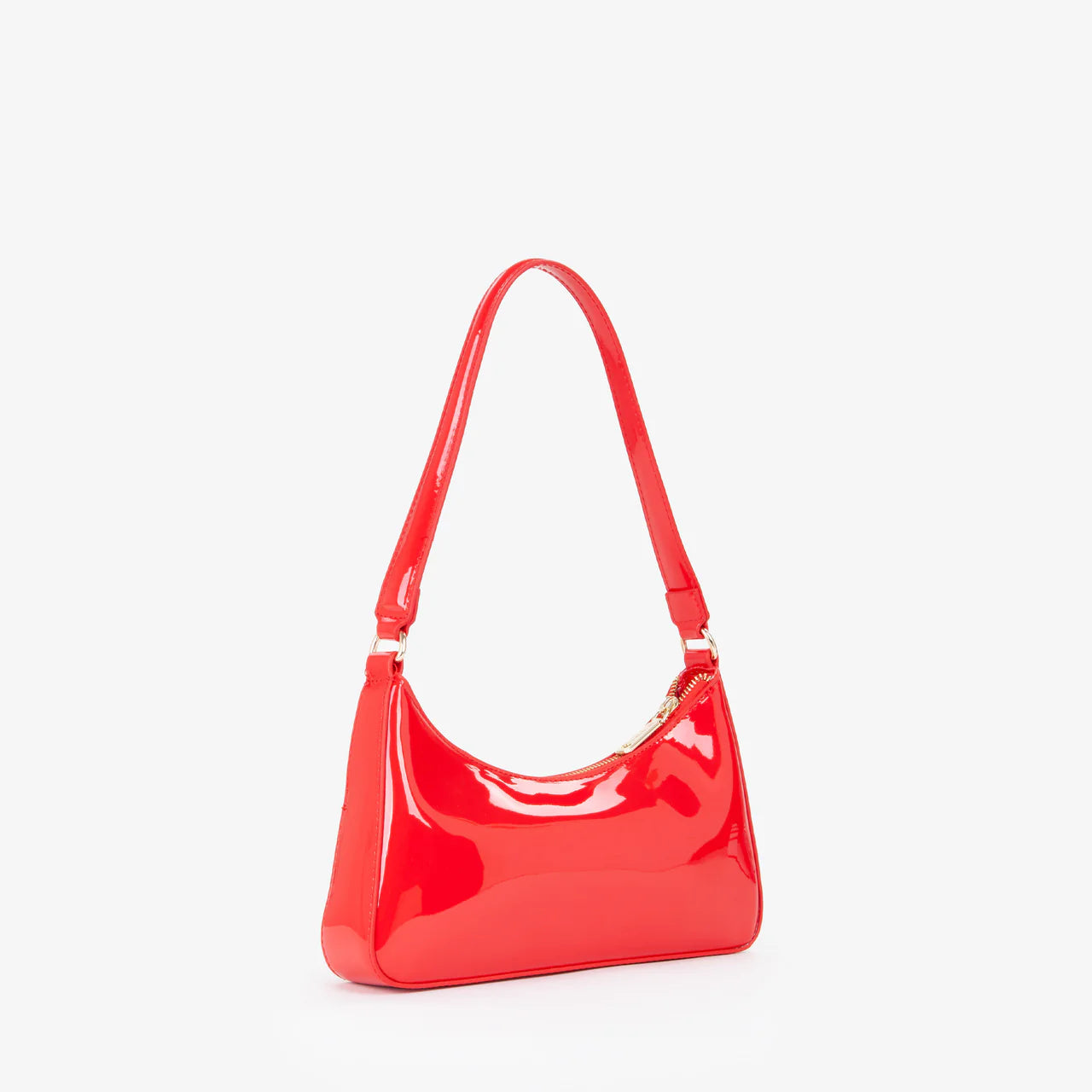 Borsa a spalla Valentino modello Kelly con finitura lucida