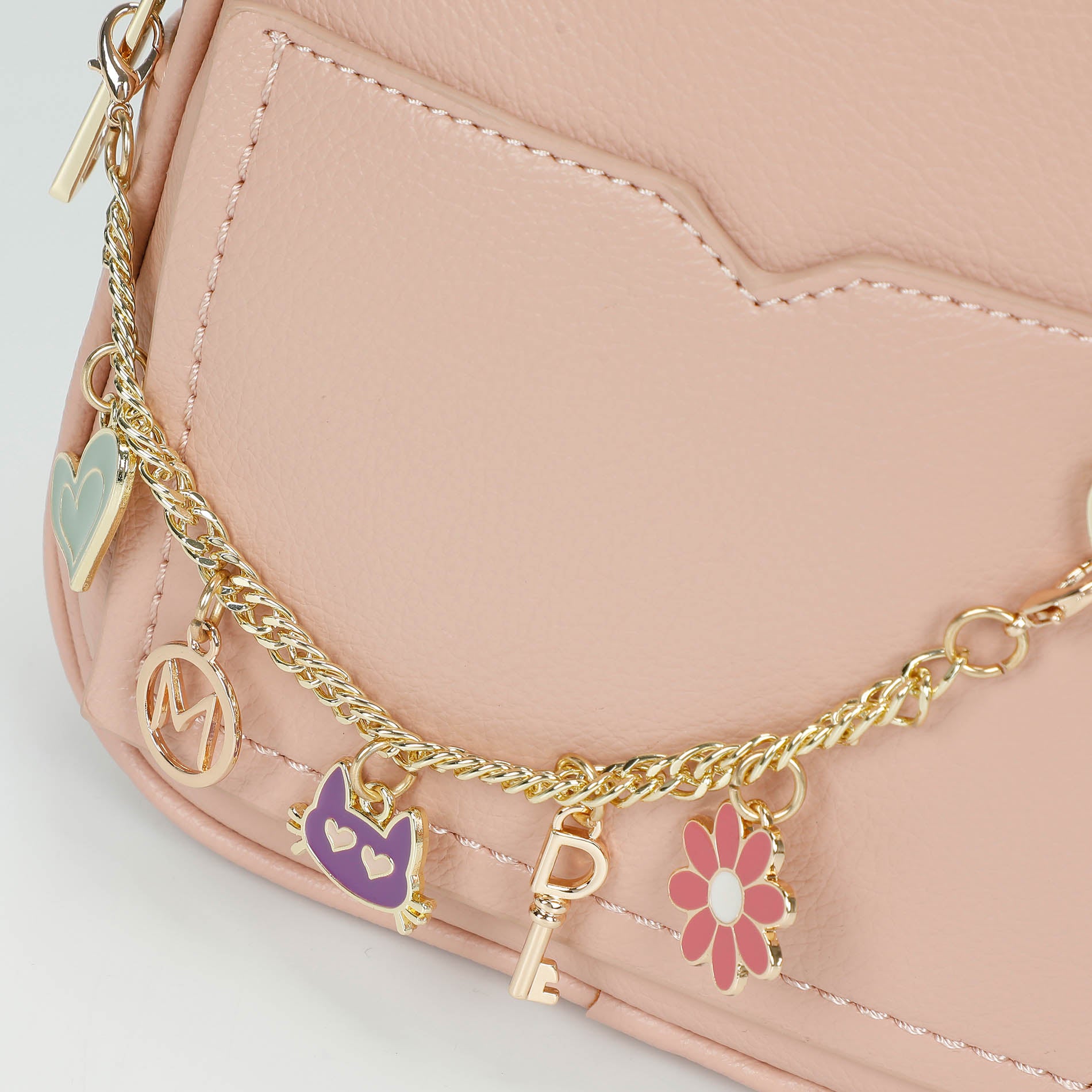 Mimi Mua zaino piccolo con catena decorativa