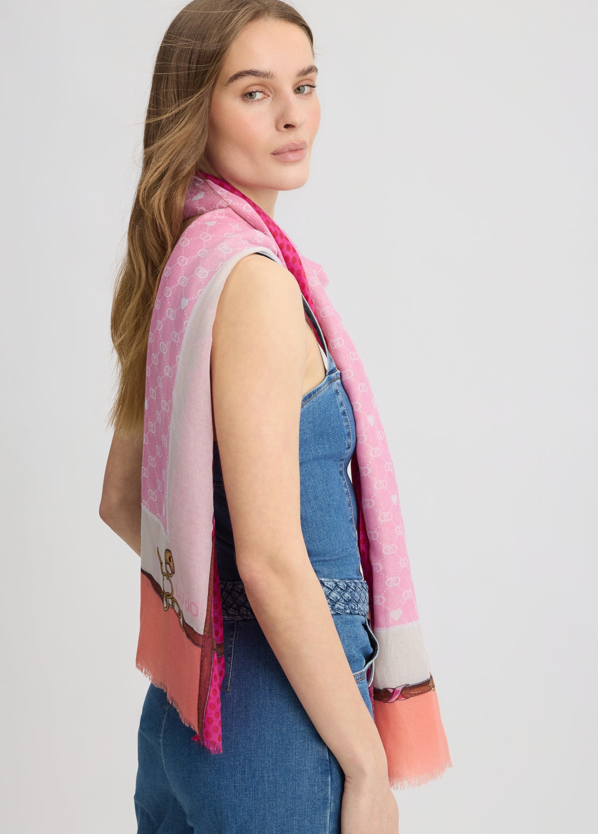 Foulard Donna Liu Jo con Fantasia Geometrica e Dettagli Iconici