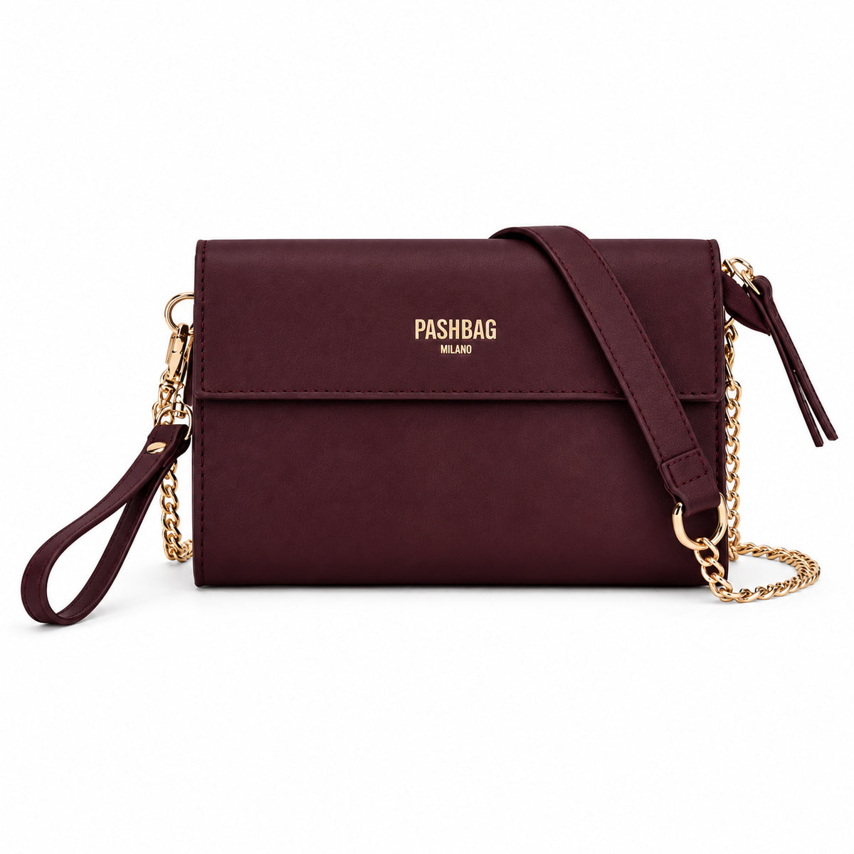 PashBag Borsa a Tracolla con Patta e Catena