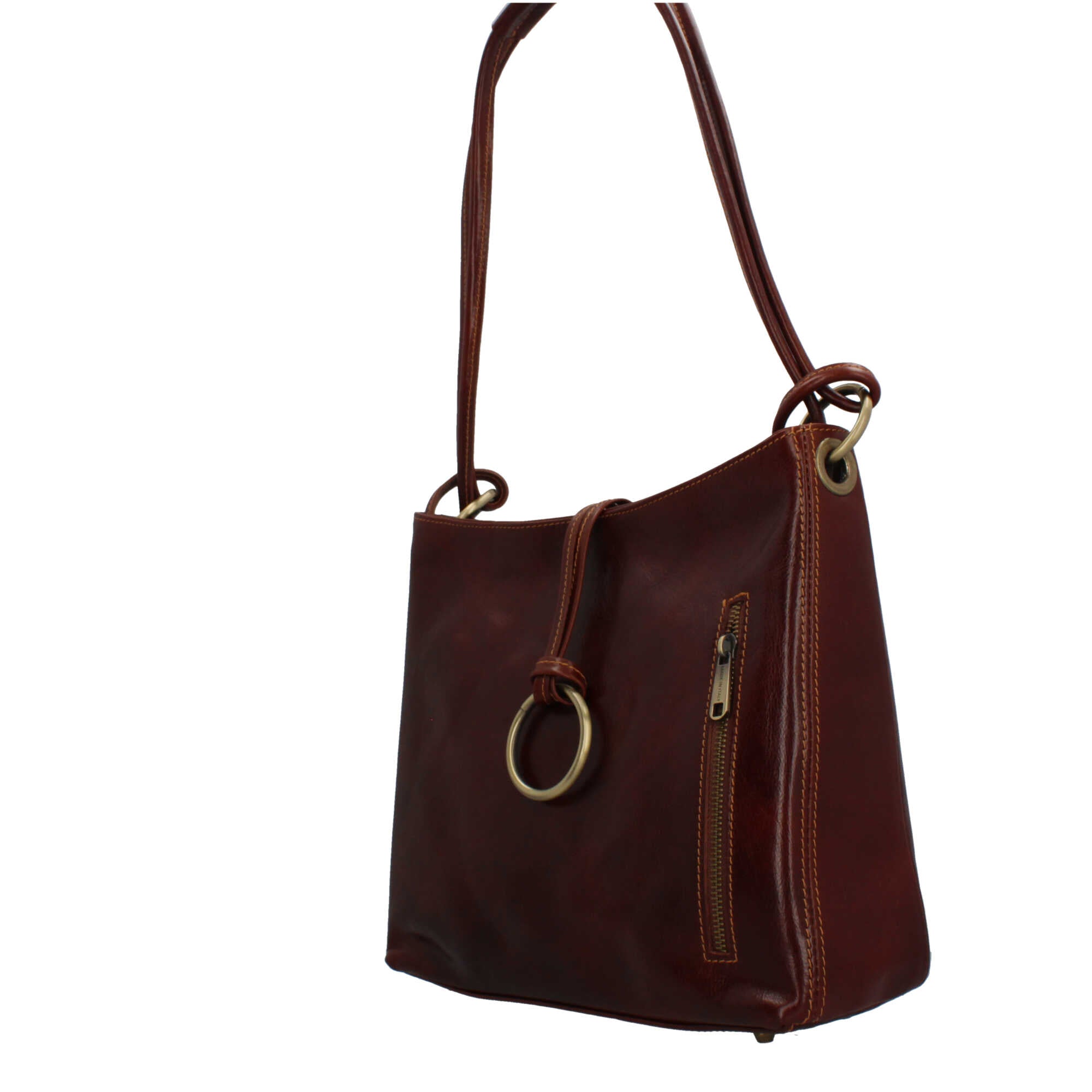 Borsa a spalla in vera pelle Il Giglio Made in Italy