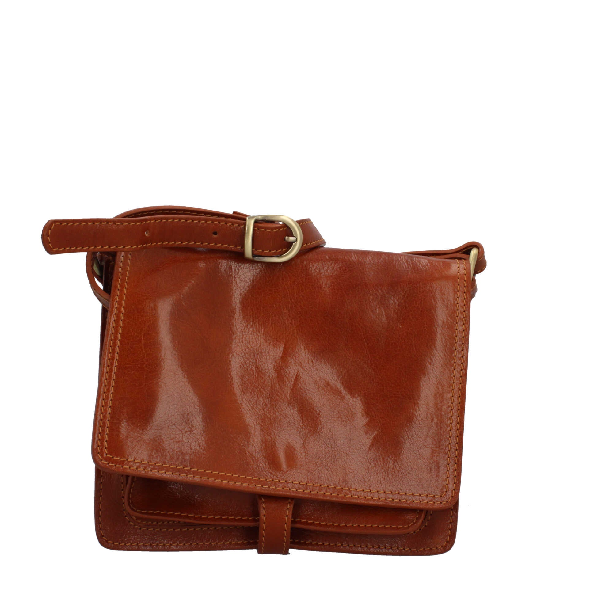 Borsa a tracolla in vera pelle artigianale Made in Italy