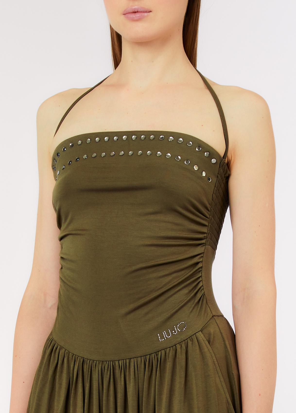 Abito Lungo Liu Jo Donna con Dettagli Gioiello sul Bustier