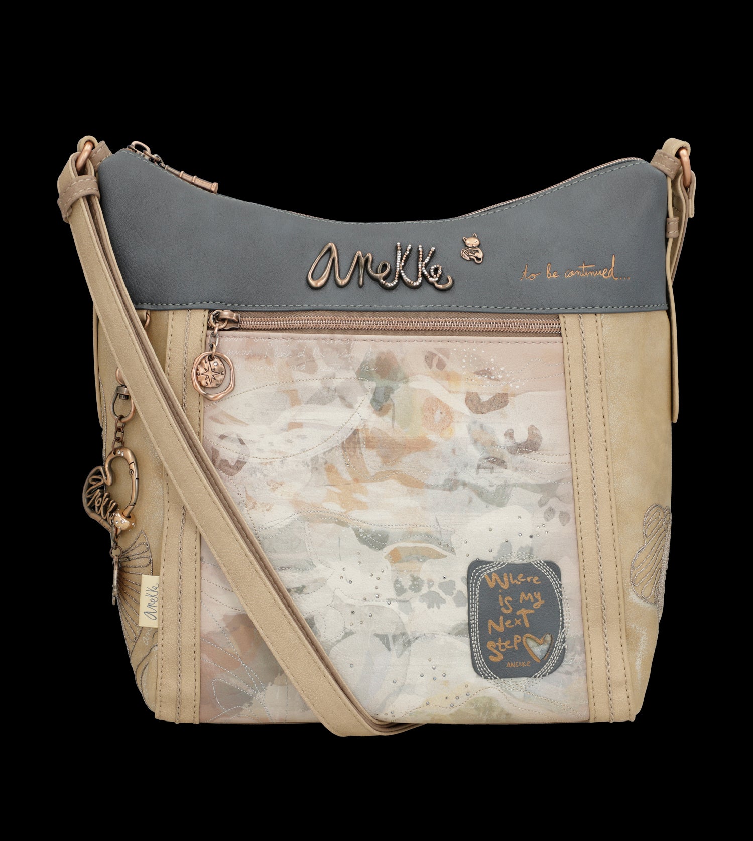 Borsa a tracolla Anekke elegante e capiente con tasca frontale
