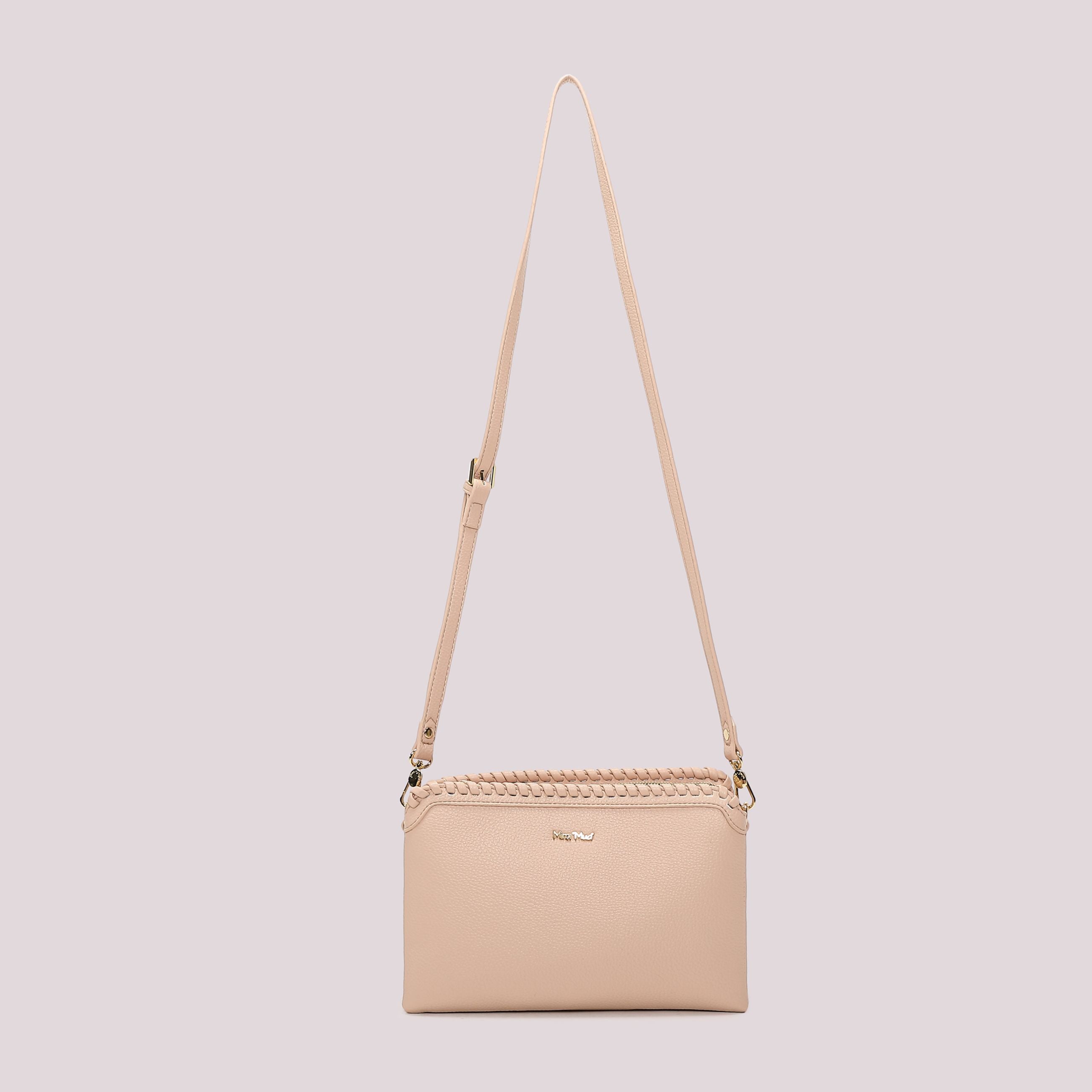 Borsa a Tracolla Mimi Mua Bordo Intrecciato