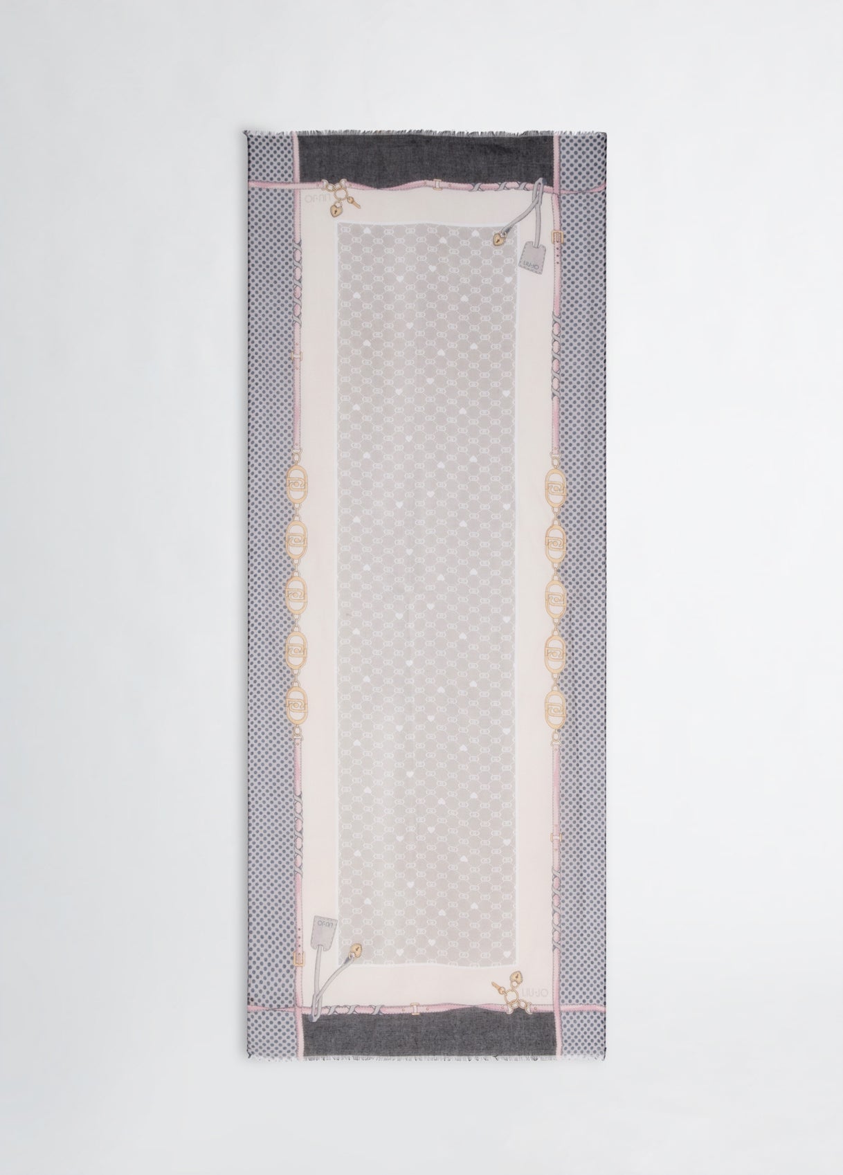 Foulard Donna Liu Jo con Fantasia Geometrica e Dettagli Iconici