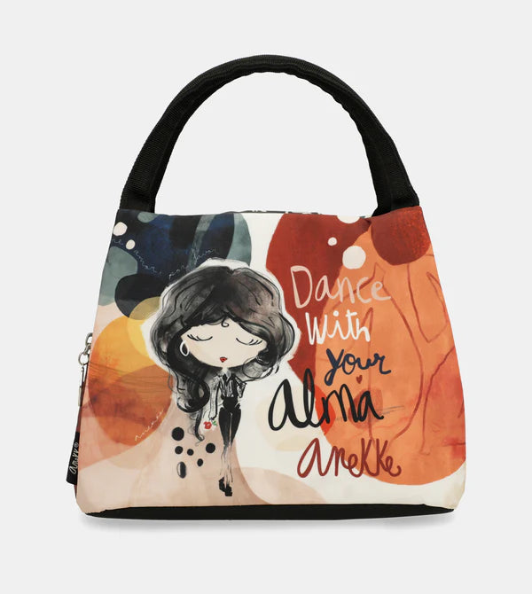Borsa Anekke con stampa artistica e design moderno Arancione TU | Giò Fashion