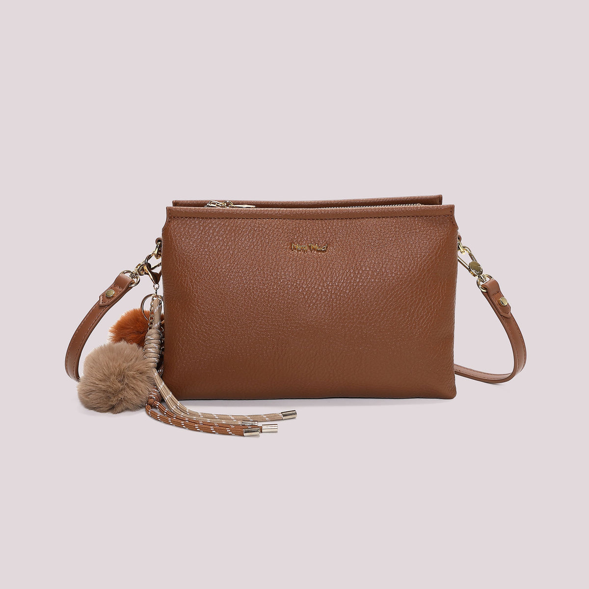 Borsa a Tracolla Donna Mimi Mua con Dettaglio Appeso