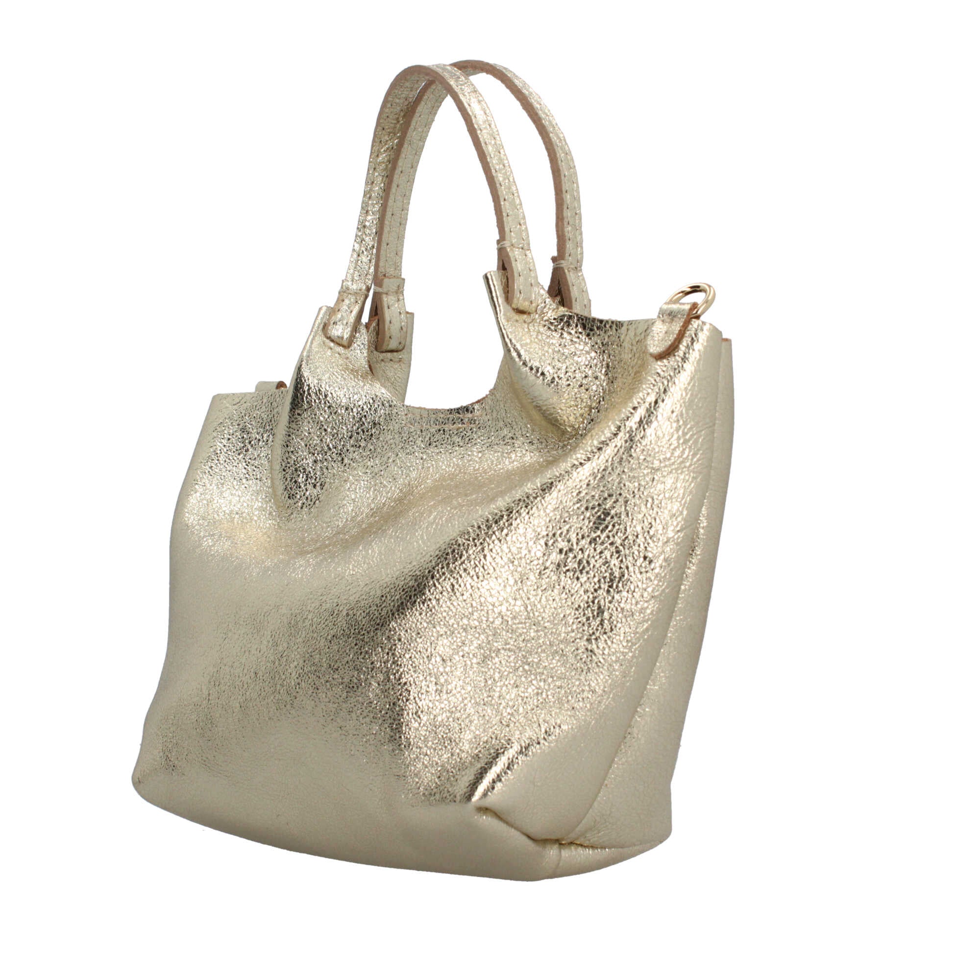 Borsa a mano in pelle martellata Made in Italy dal design versatile