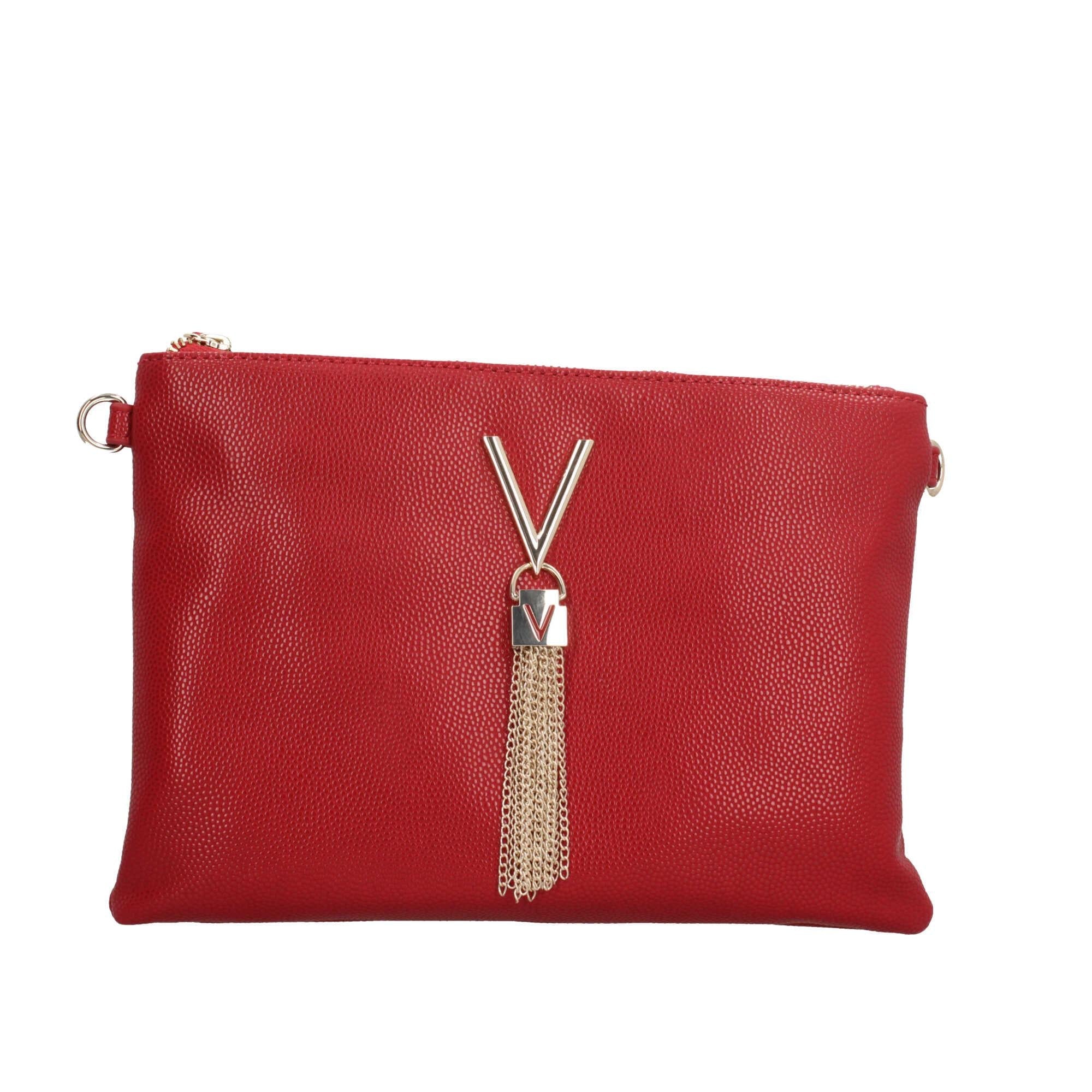 Pochette Divina con Tracolla a Catena e Dettaglio a Nappa ROSSO TU | Giò Fashion