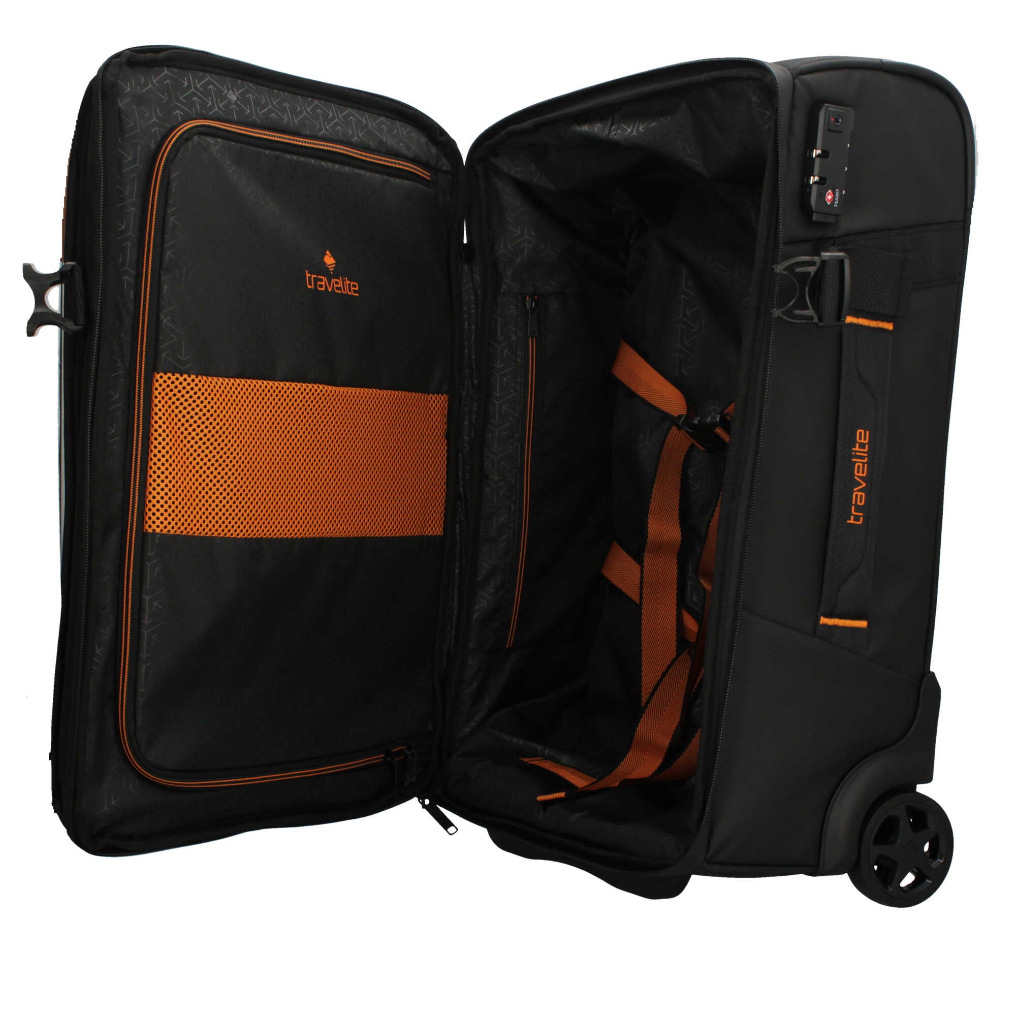 Trolley Travelite Morbido con Tasche e Ruote Silenziose