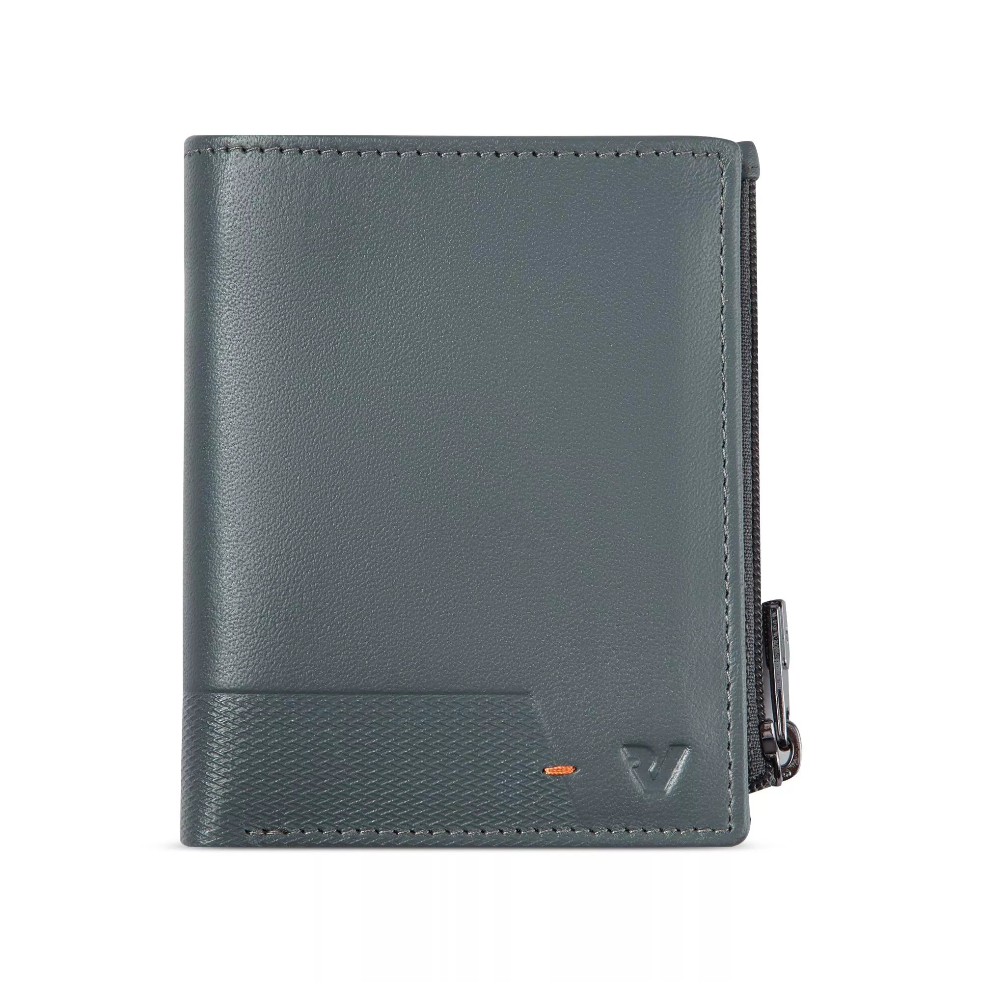 Roncato portafoglio uomo in pelle con zip e protezione RFID