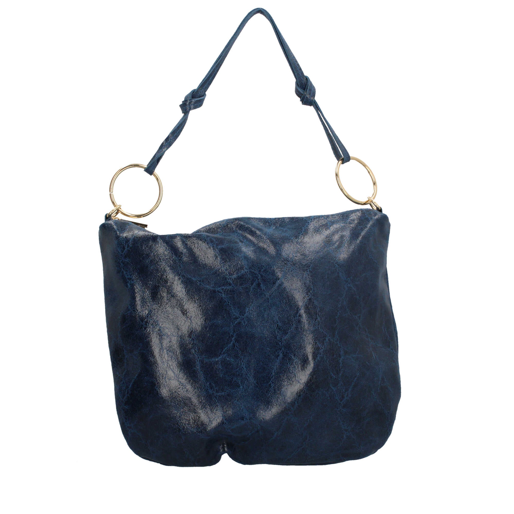 Borsa a spalla in pelle effetto vintage