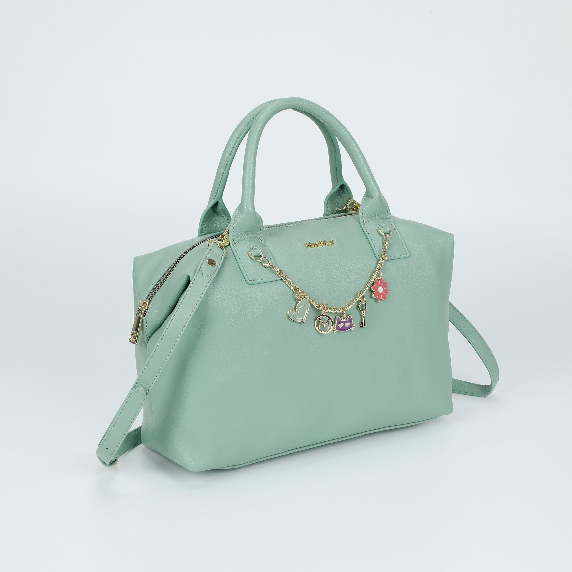 Mimi Mua borsa bauletto con catena decorativa