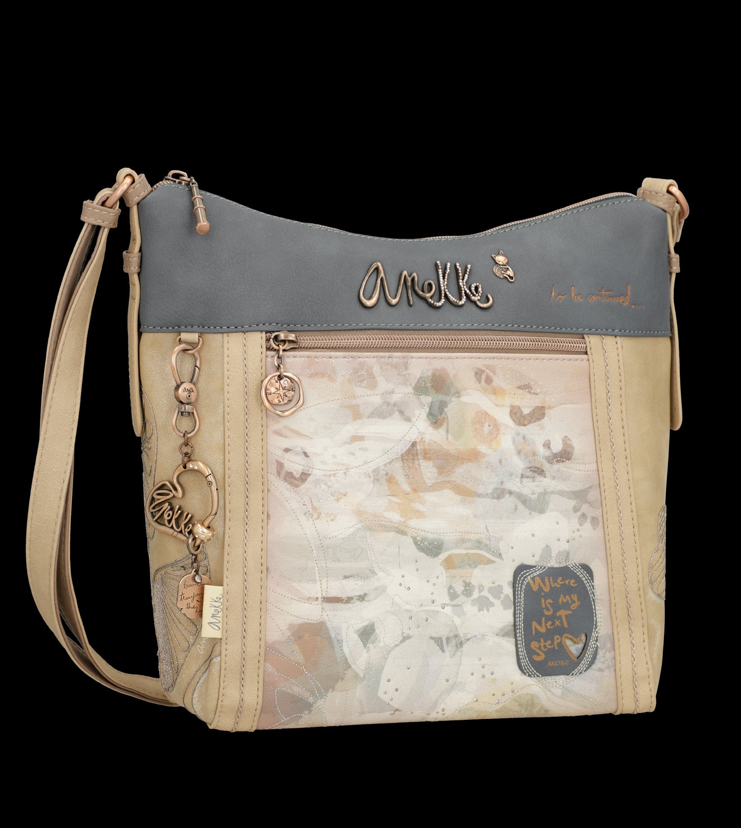 Borsa a tracolla Anekke elegante e capiente con tasca frontale