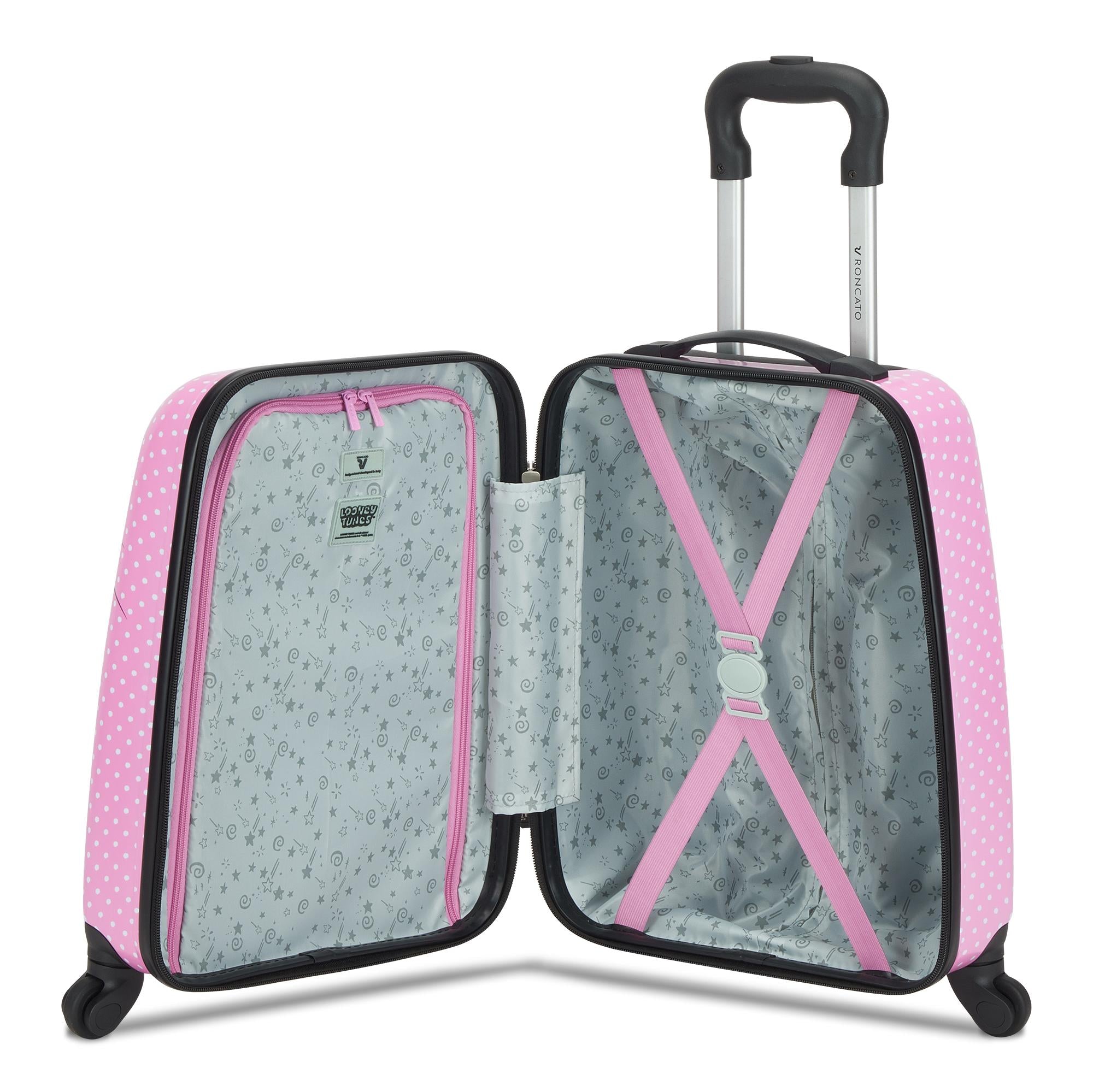 Trolley da cabina Roncato Looney Tunes con stampa e sacca coordinata