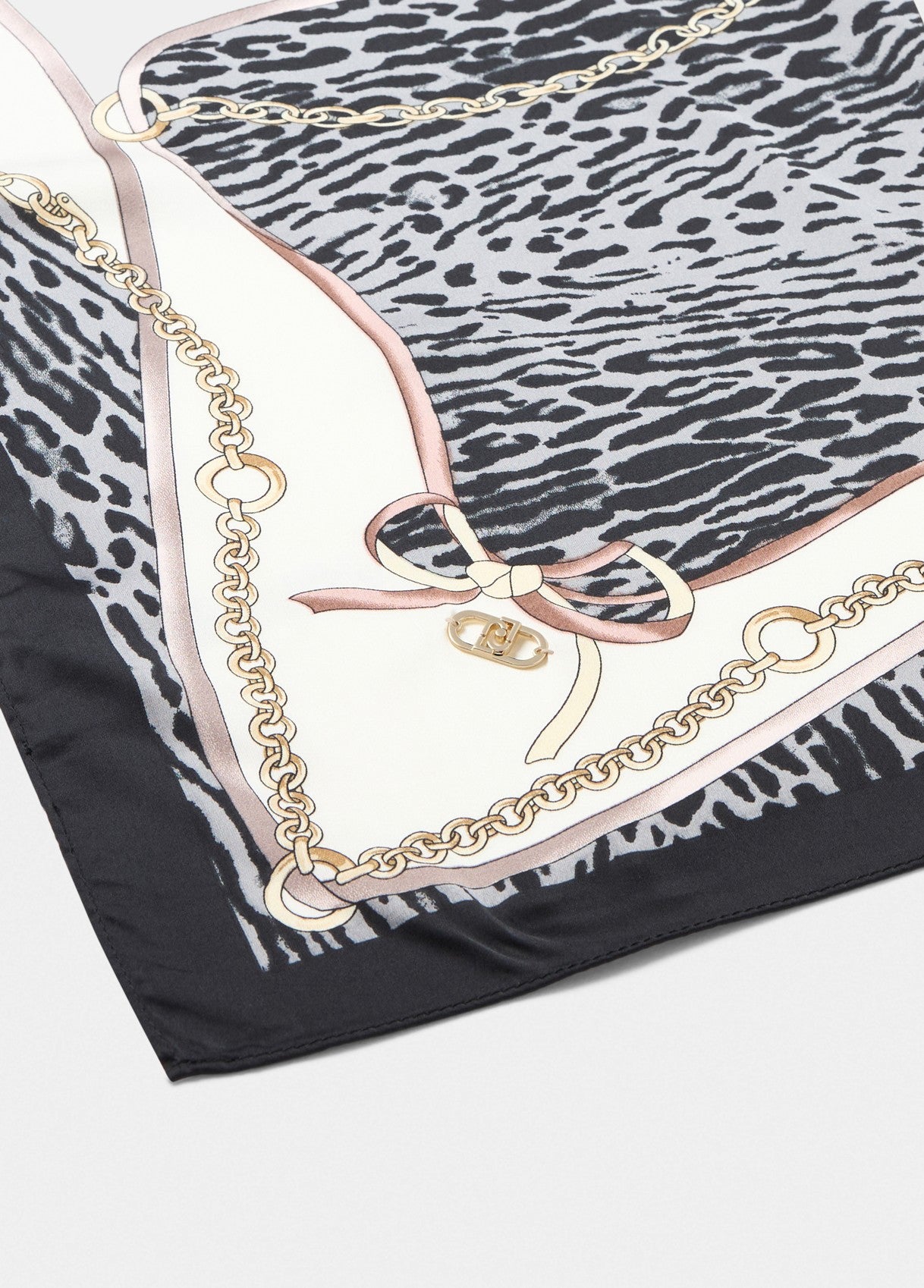 Foulard Liu Jo stampa animalier patchwork