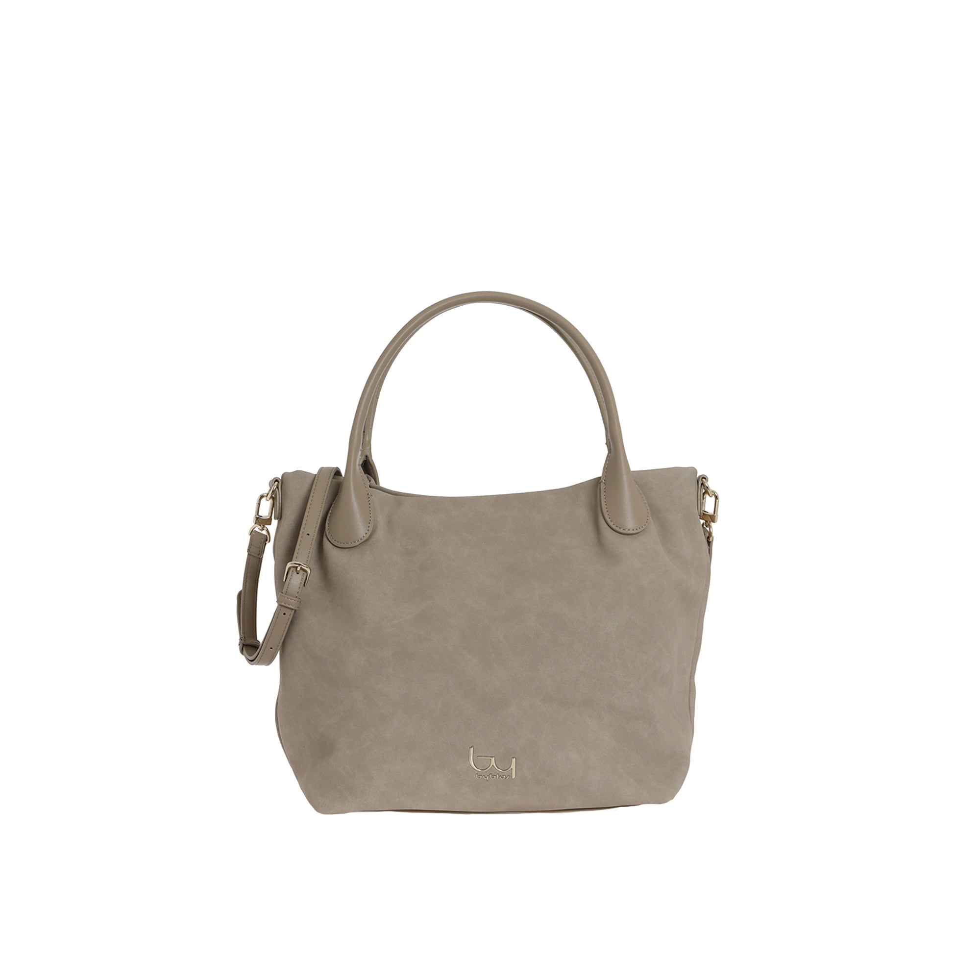 Byblos borsa Daisy Suede in ecopelle per tutti i giorni Beige TU | Giò Fashion