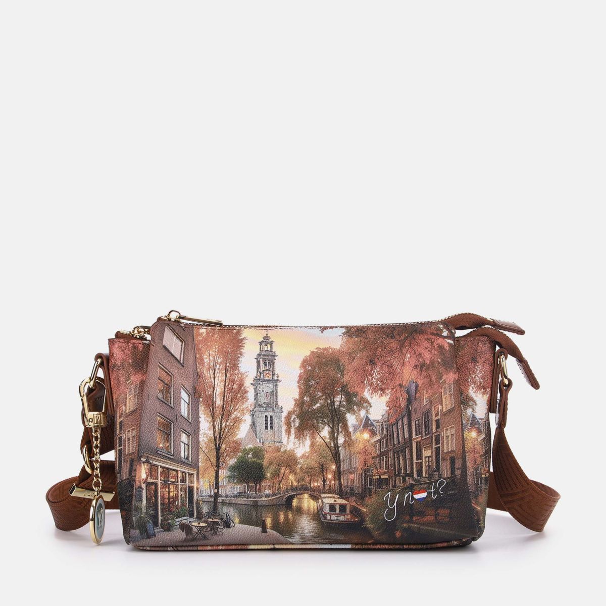 Ynot? Yes Bag Borsa a Spalla Donna con 3 Scomparti