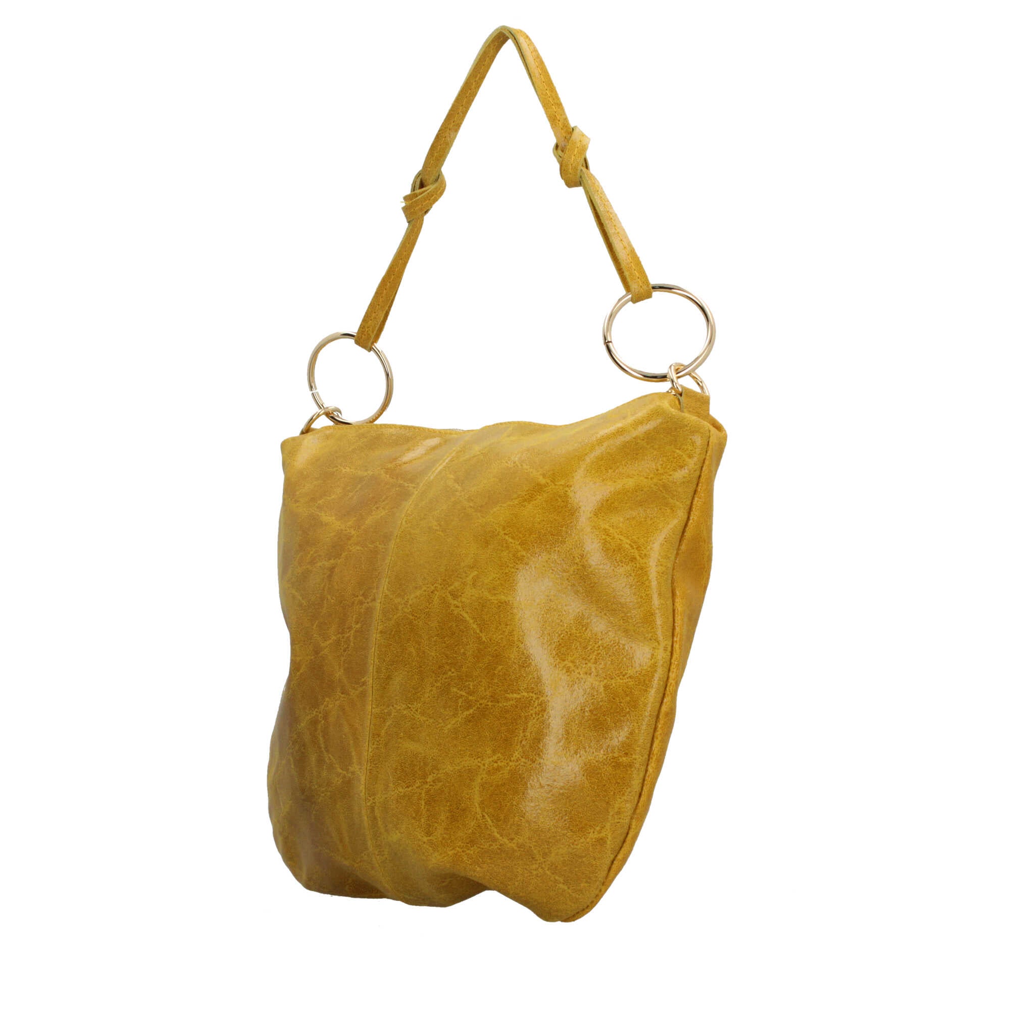 Borsa a spalla in pelle effetto vintage